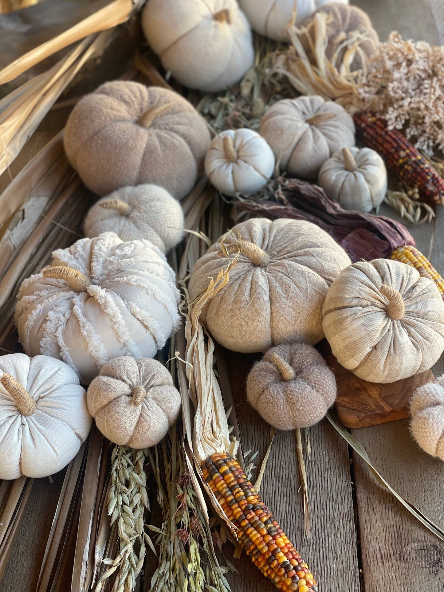 CF-3133 - Med. Tan Check Fall Fabric Pumpkin -
