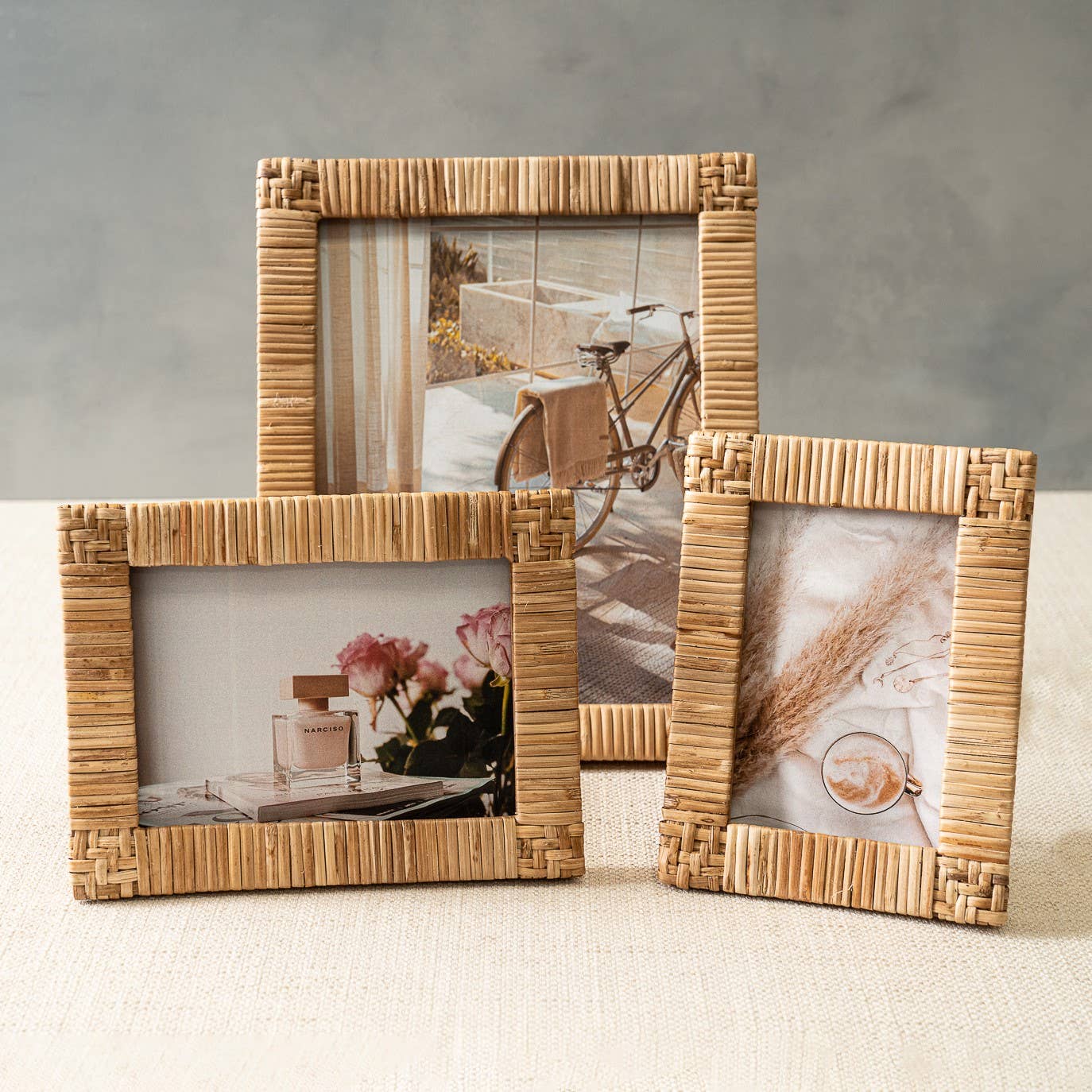 LG Rattan Photo Frame -