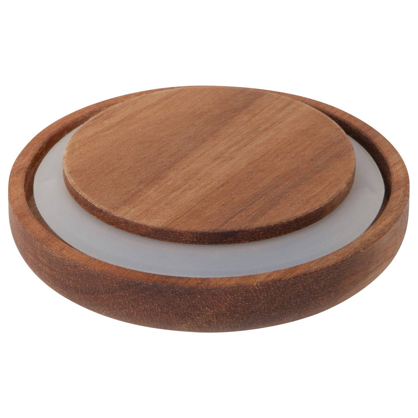 Glass Jar with Acacia wood lid - 42 oz - Food Storage Containers