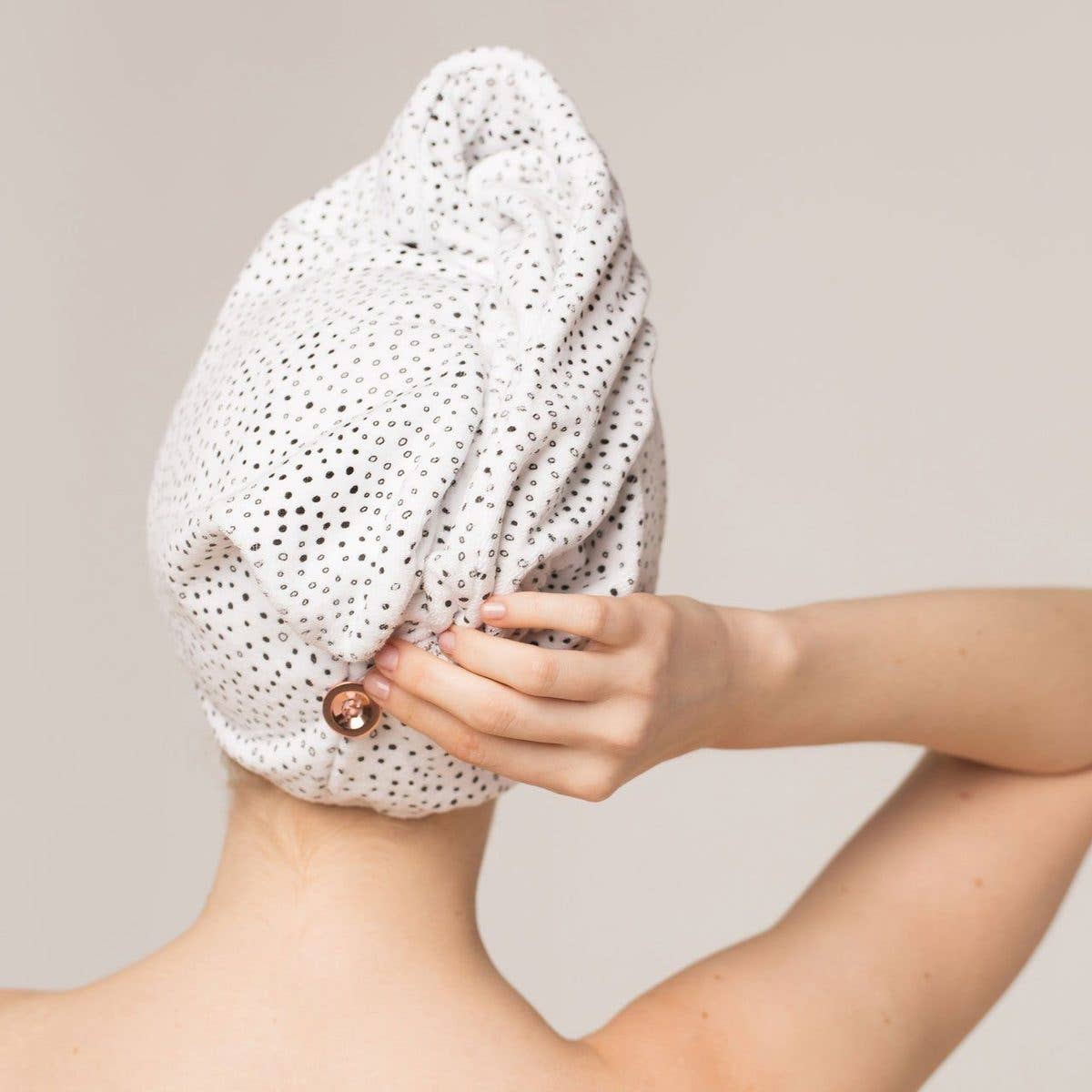 Quick Dry Hair Towel - Micro Dot -