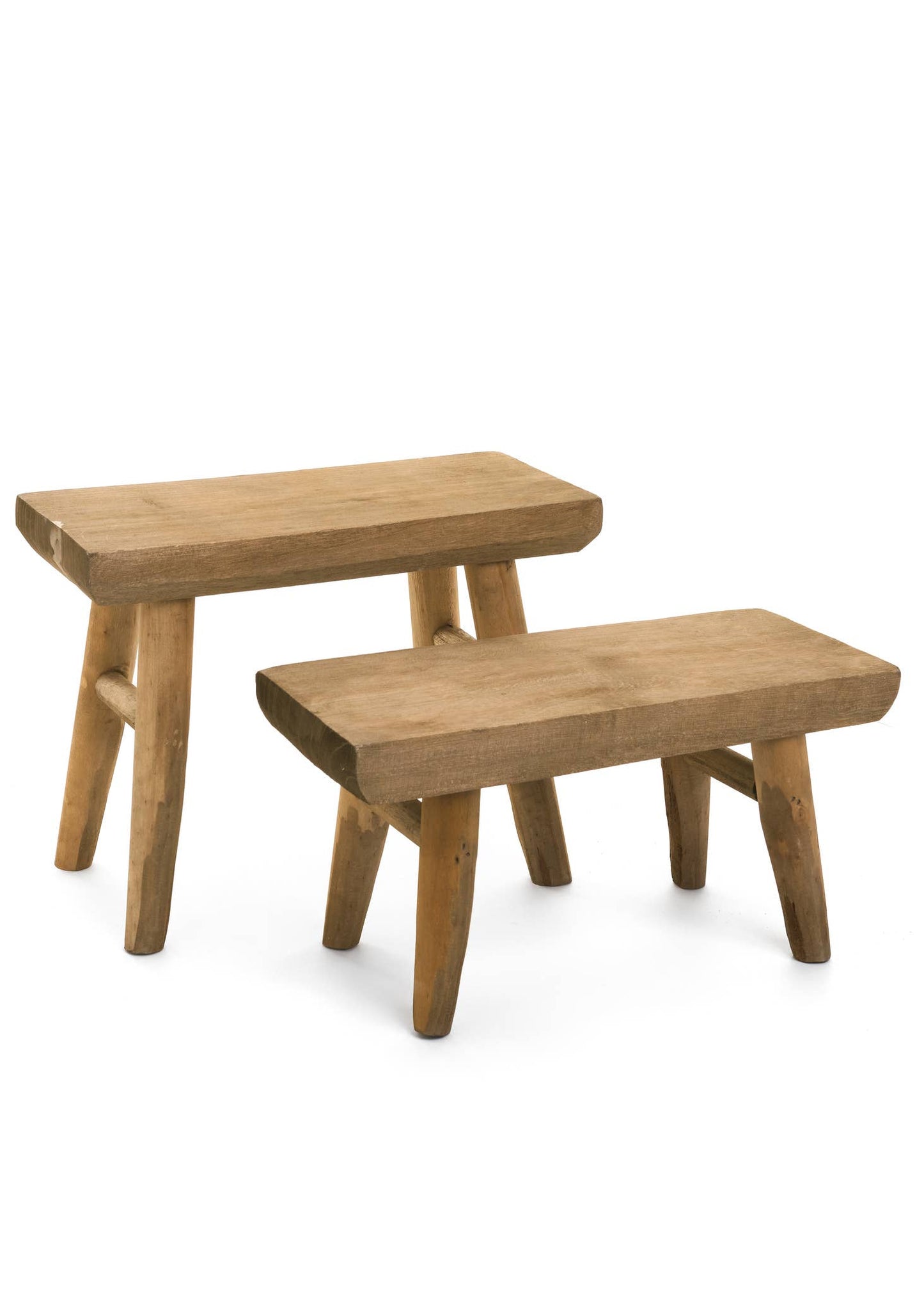 DECO LG STOOL PAULWNIA WD MED NAT - Accent Tables
