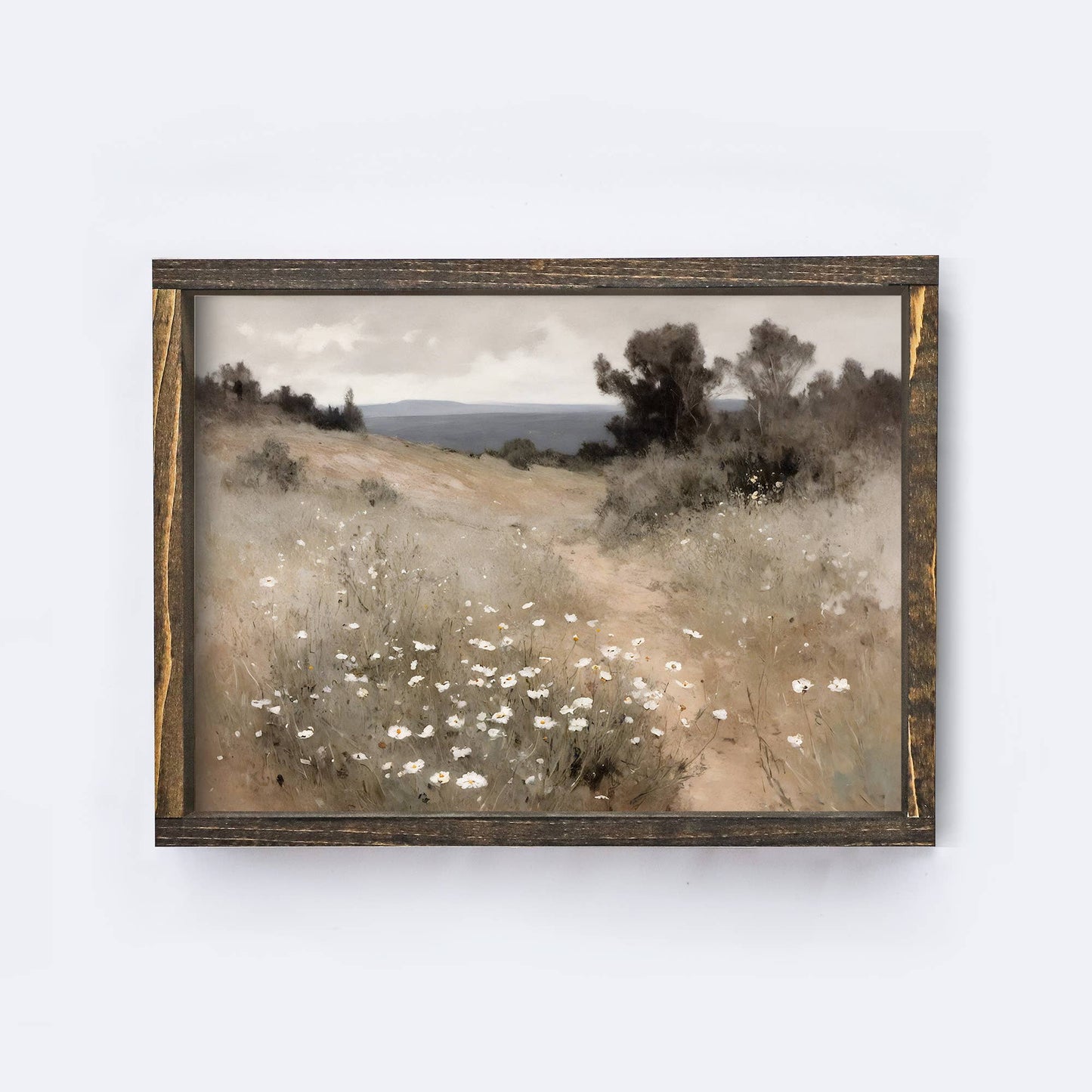 Vintage Landscape Painting | Vintage Framed Wall Art A241P -