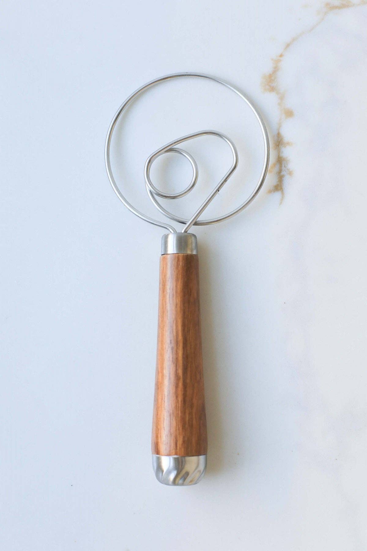 Rosewood Wooden Handle Dough Whisk -