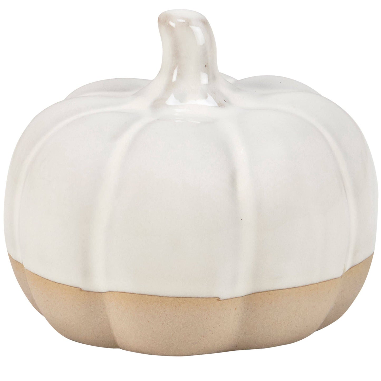 Small Glazed Ceramic Pumpkin -
