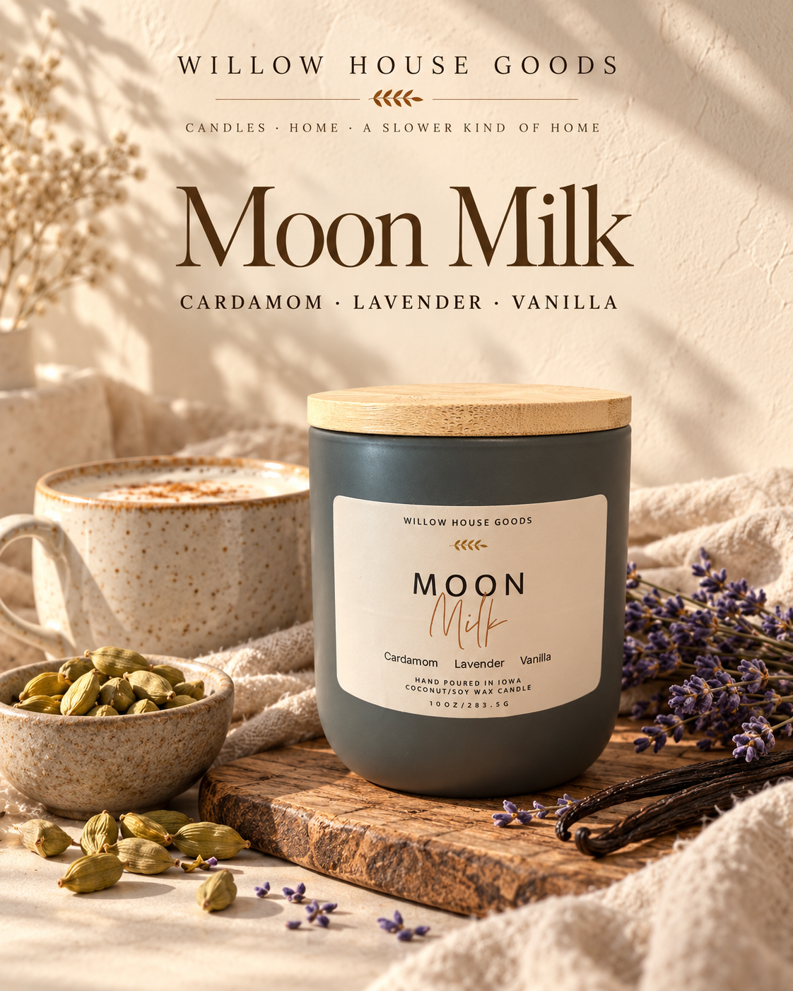 Moon Milk Candle – 10 oz