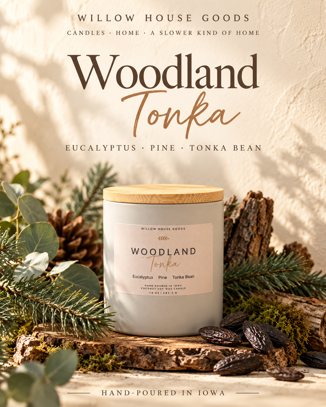 Woodland Tonka Candle – 10 oz
