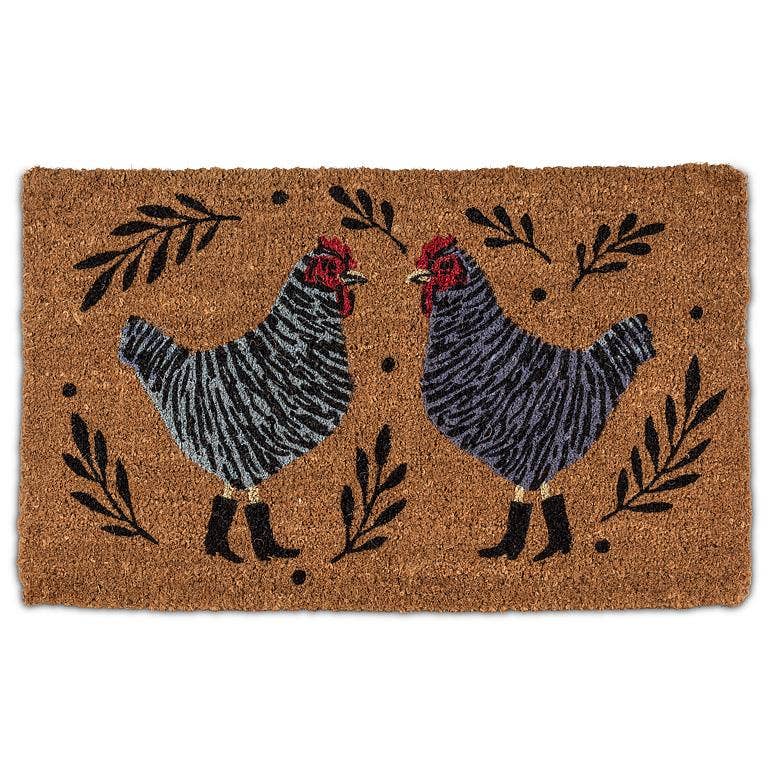 Chickens Doormat-18x30"L -