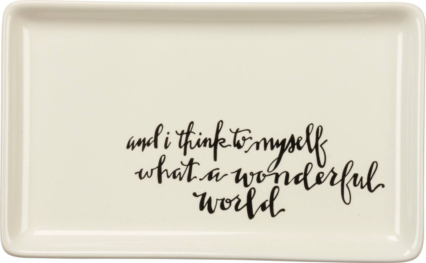 What A Wonderful World Vanity Tray -
