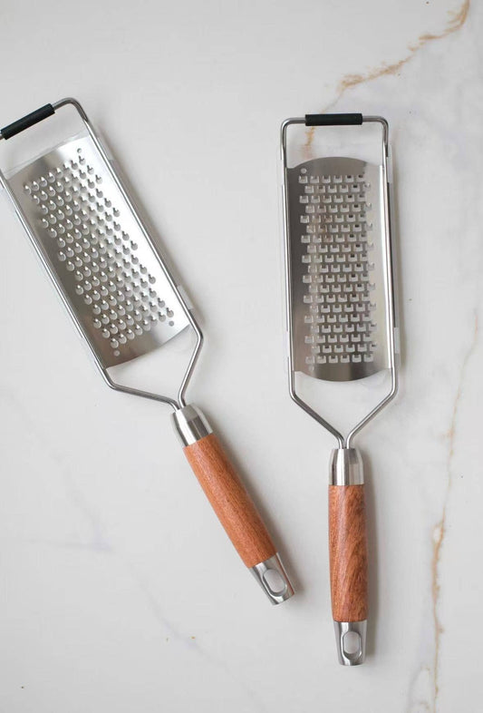 Cheese Grater with Walnut Wood Handle -