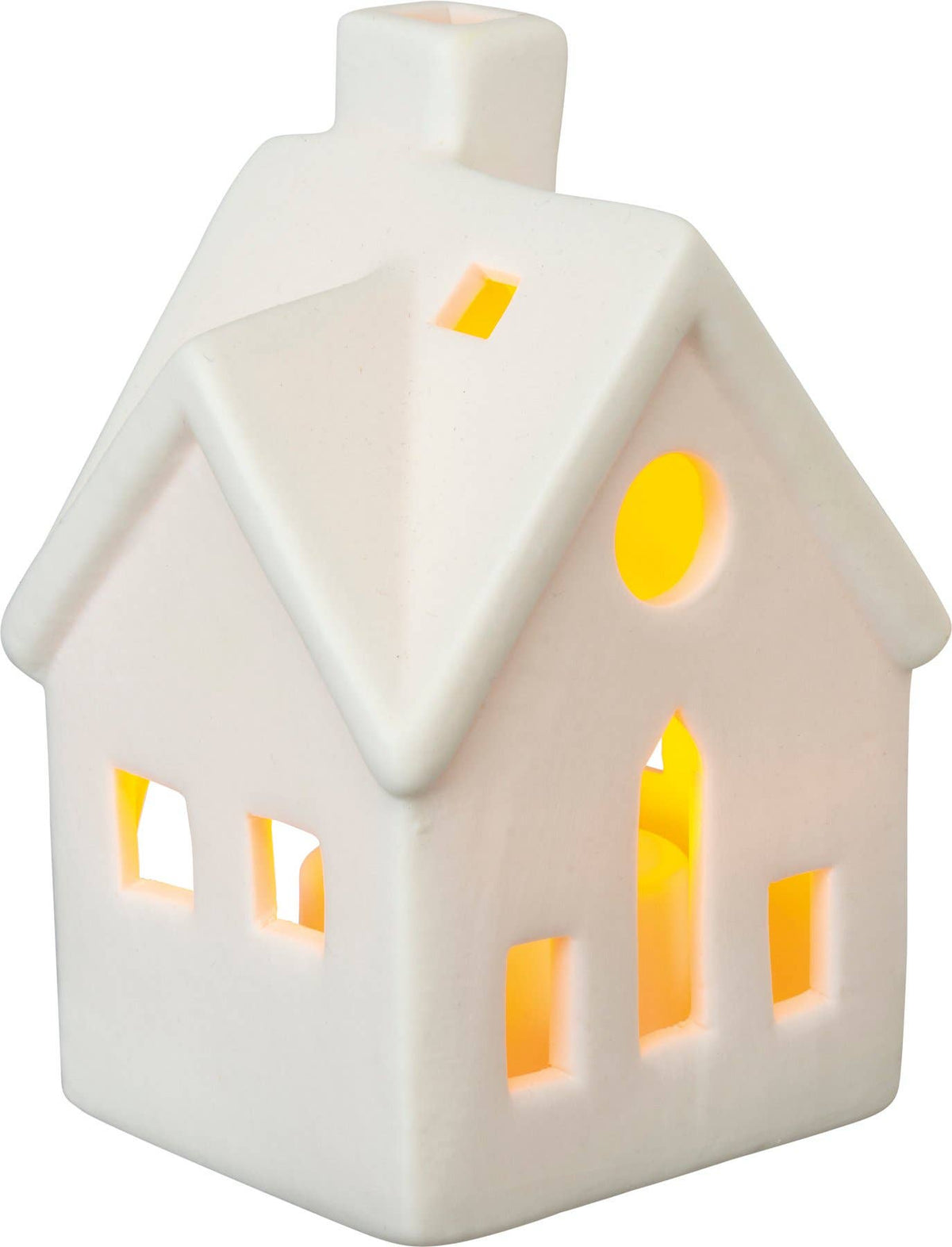 Small House Candle Holder Set -
