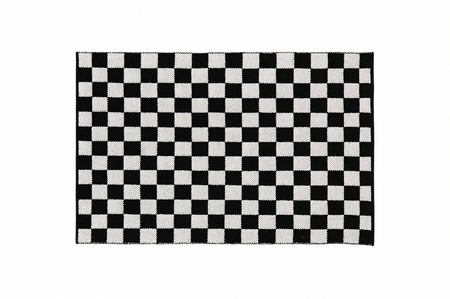 Outdoor Layering Rug, Checkered, size 24x36 -