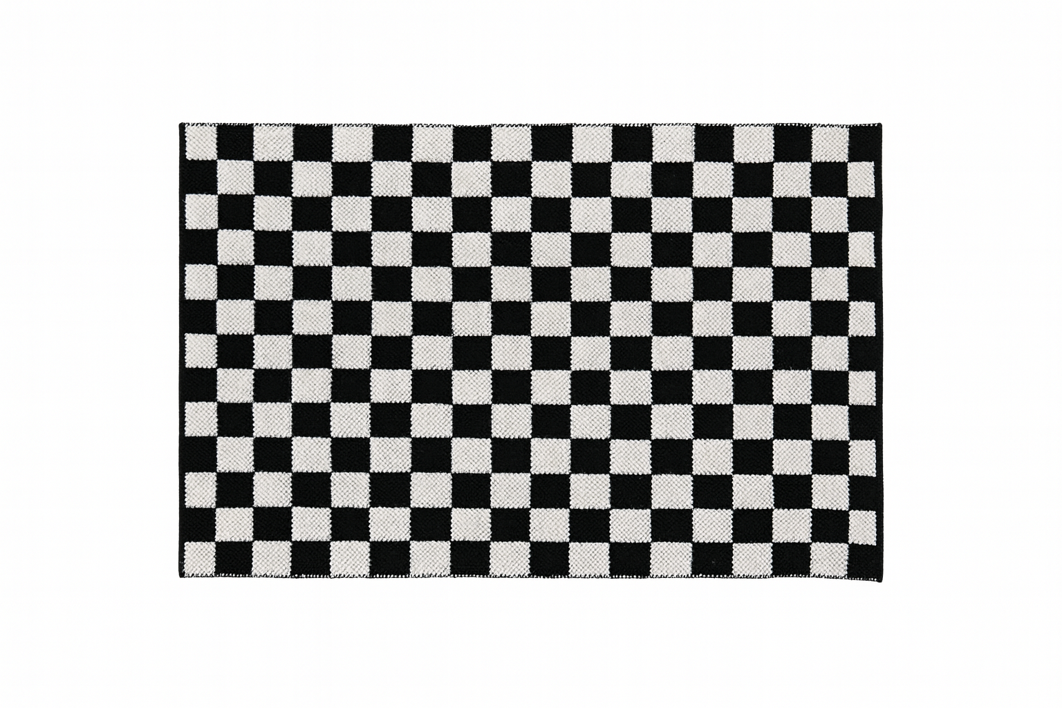 Outdoor Layering Rug, Checkered, size 24x36 -