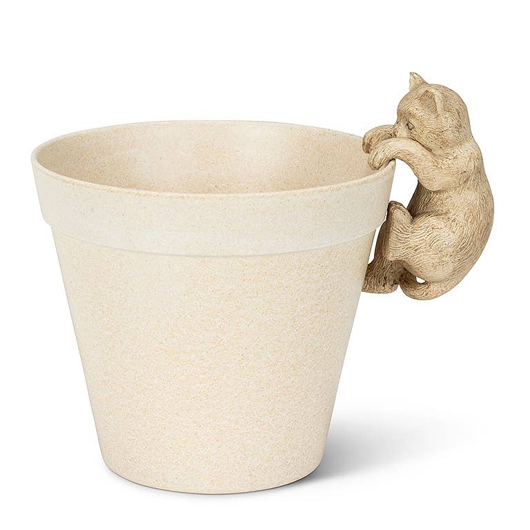 Hanging Cat-Antq Wht-4"H-2243 -