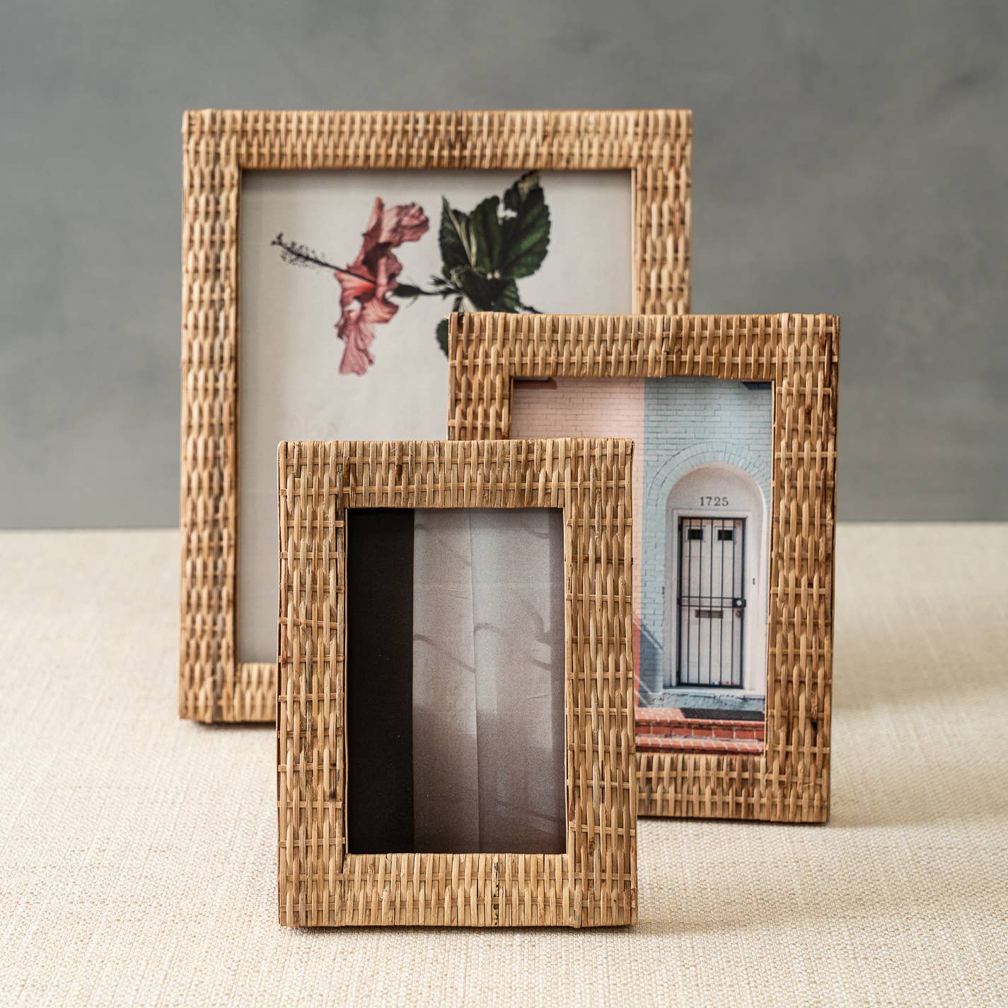 LG Rattan Photo Frame -