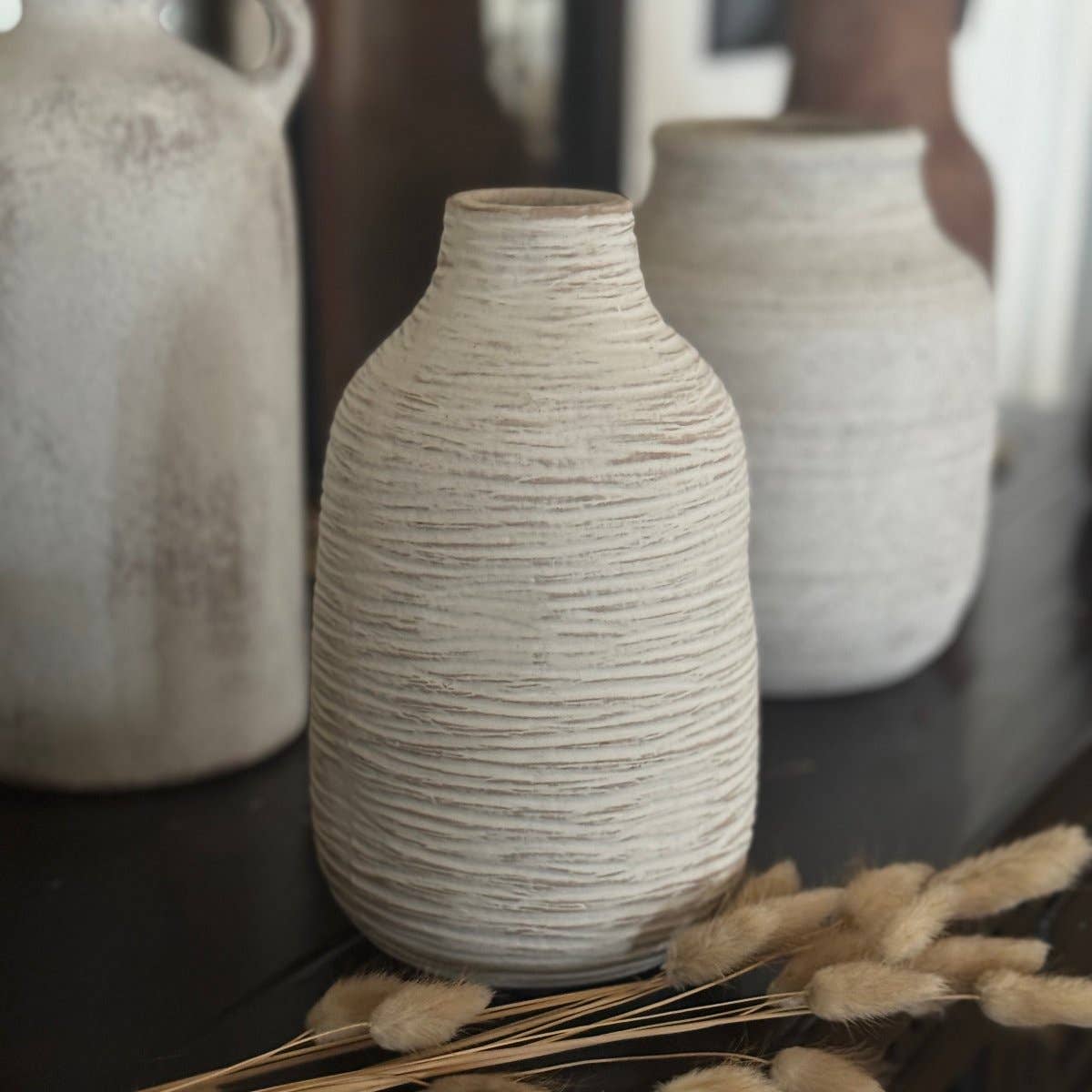 CA-5277 - Medium White Vase - Vases
