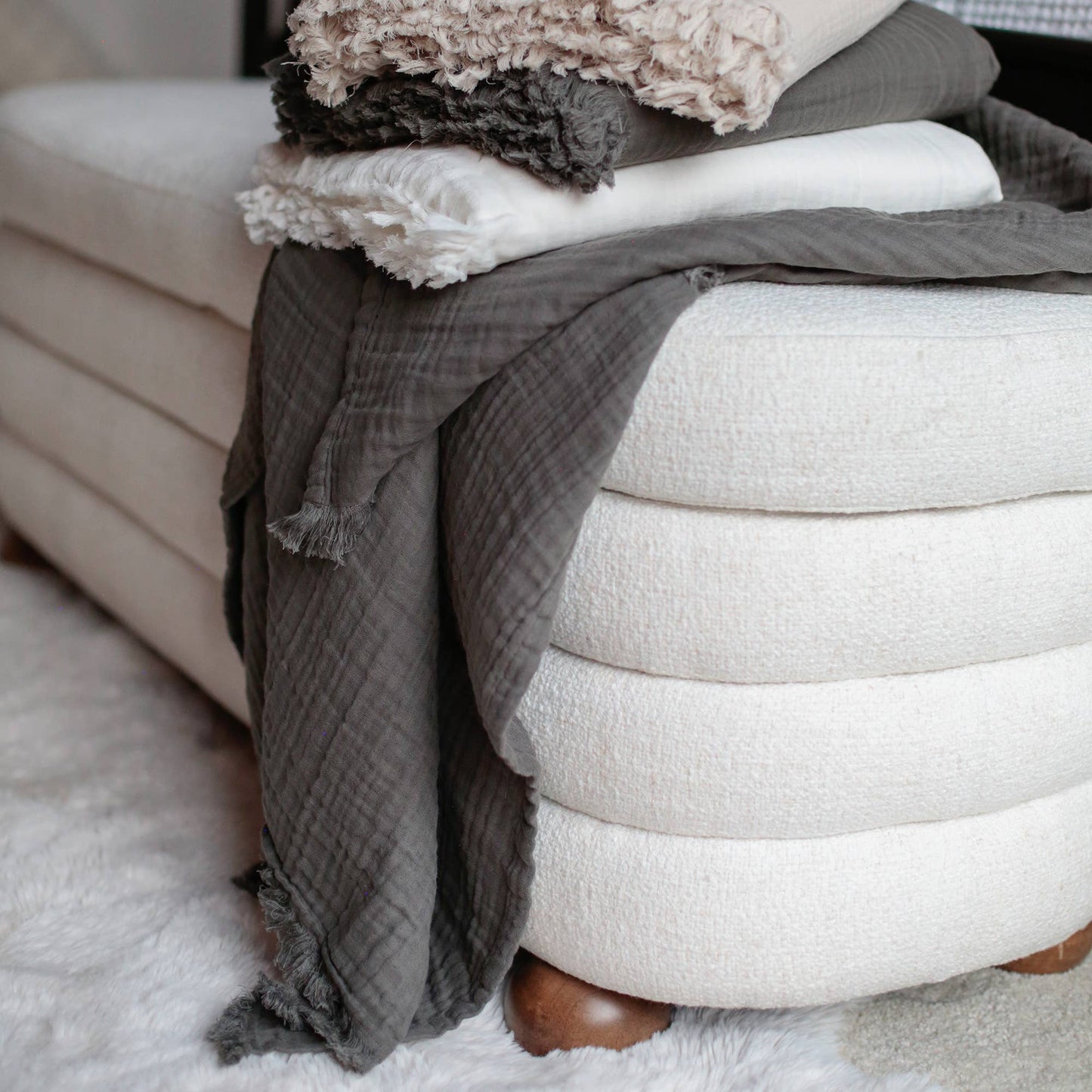 Gauze Throw Blanket -