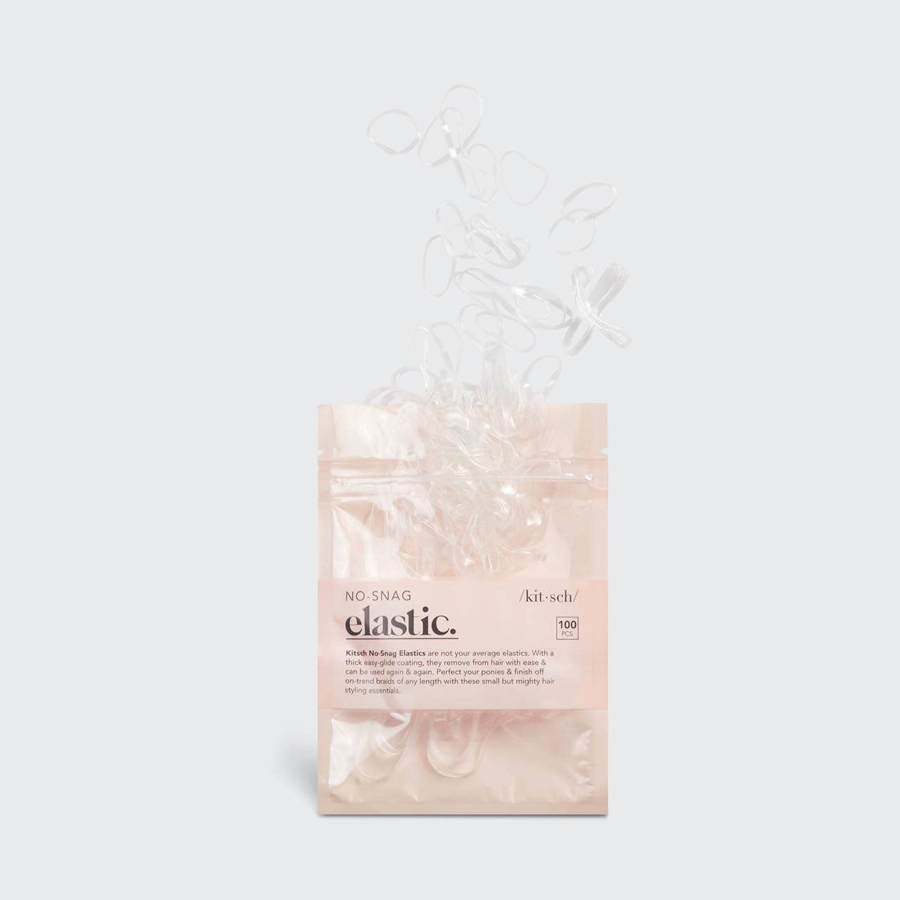 No-Snag Elastic 100 pc - Clear -