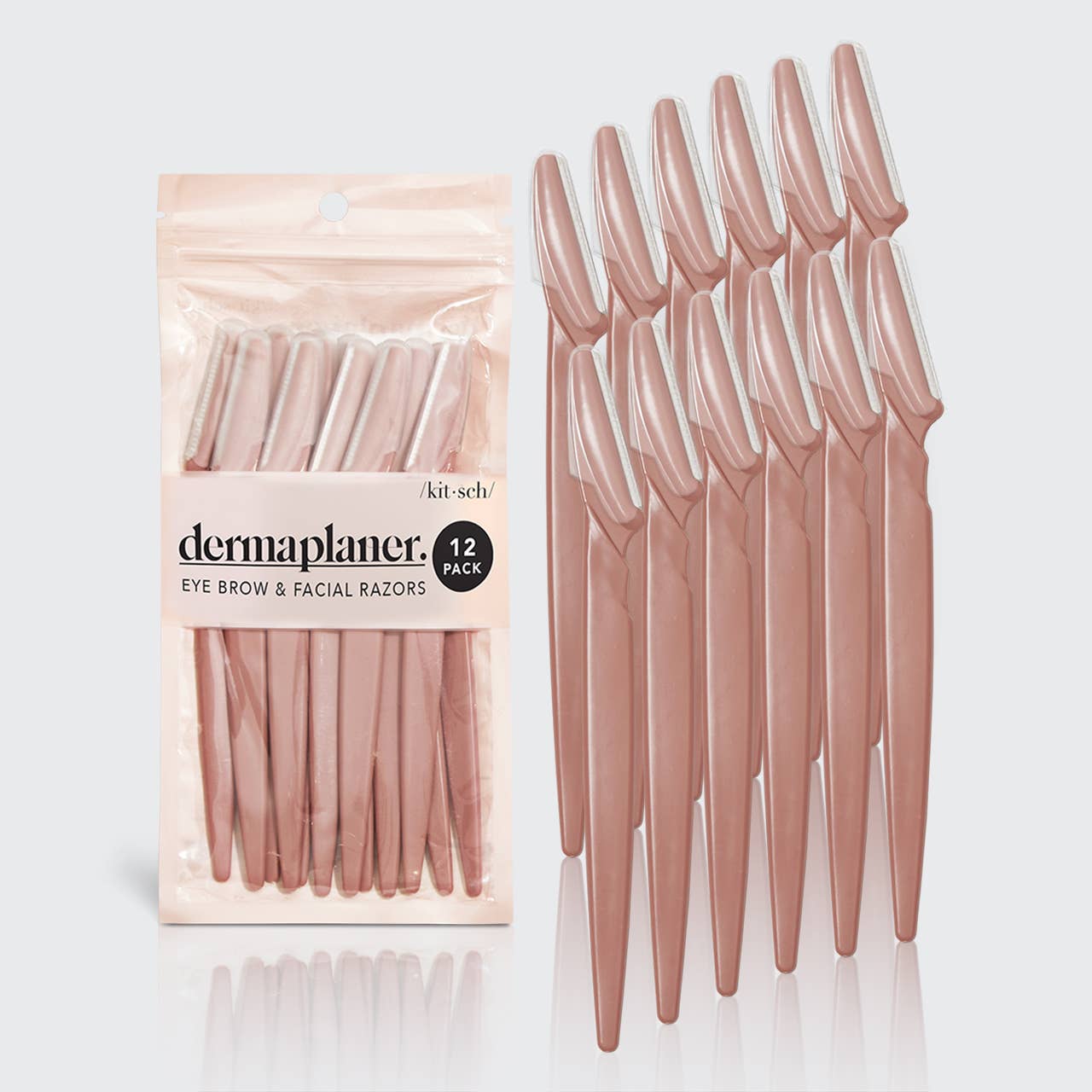 Recycled Plastic Dermaplaners 12pc Set - Terracotta -