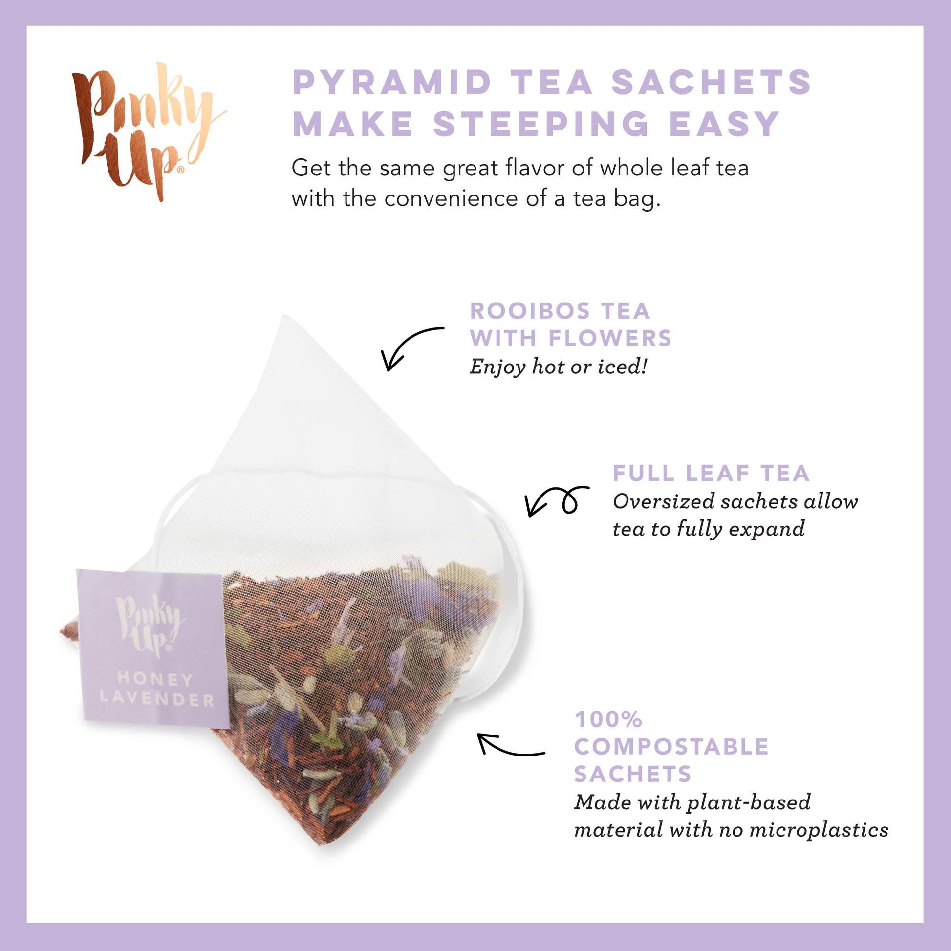 Honey Lavender Rooibos Tea 15 Sachets -