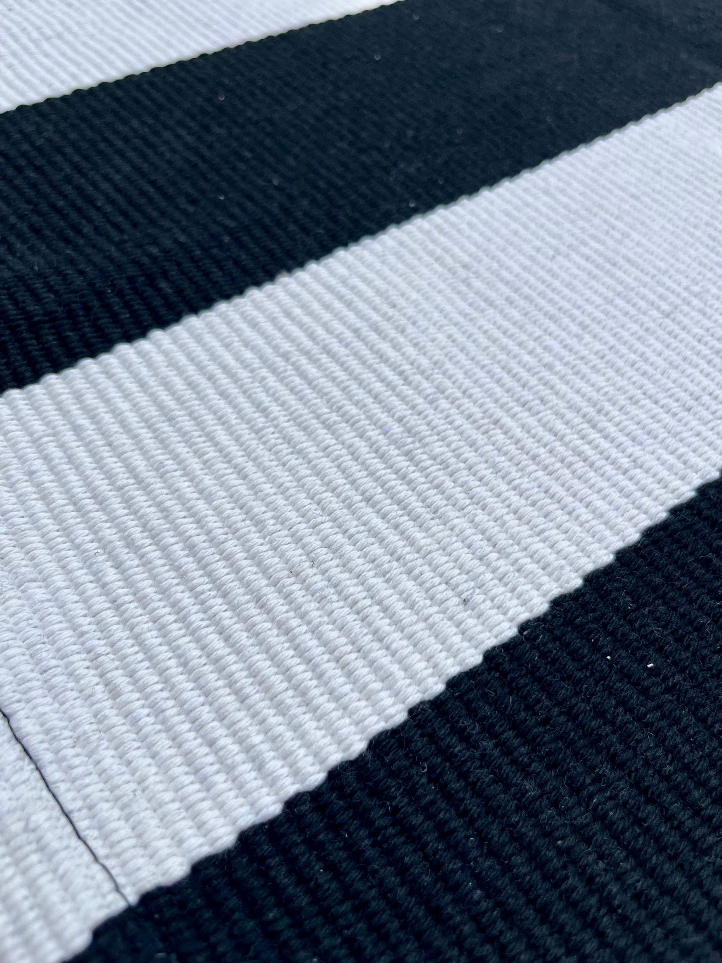 Outdoor Layering Rug, Stripe, size 24x36 -