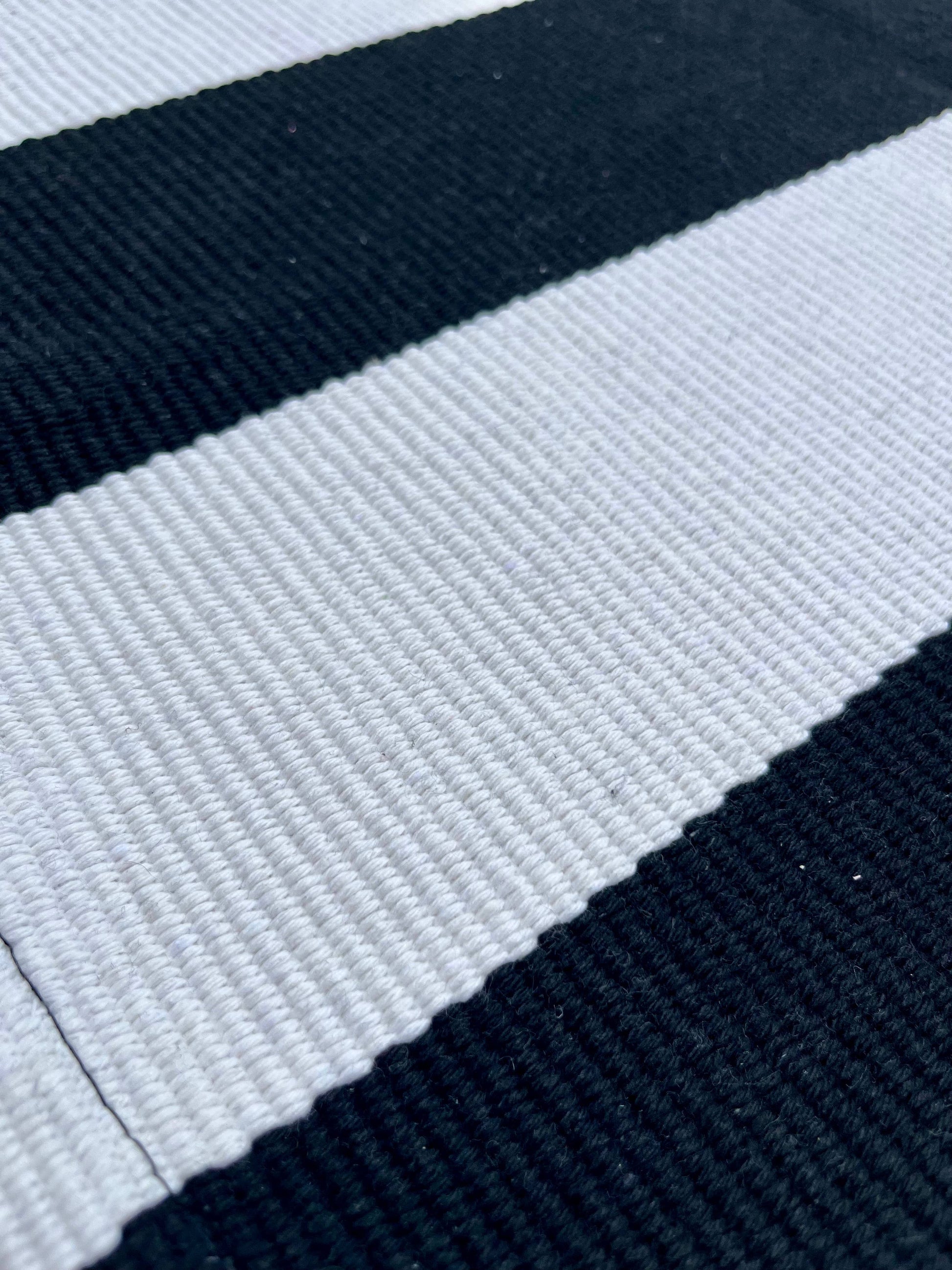 Outdoor Layering Rug, Stripe, size 24x36 -