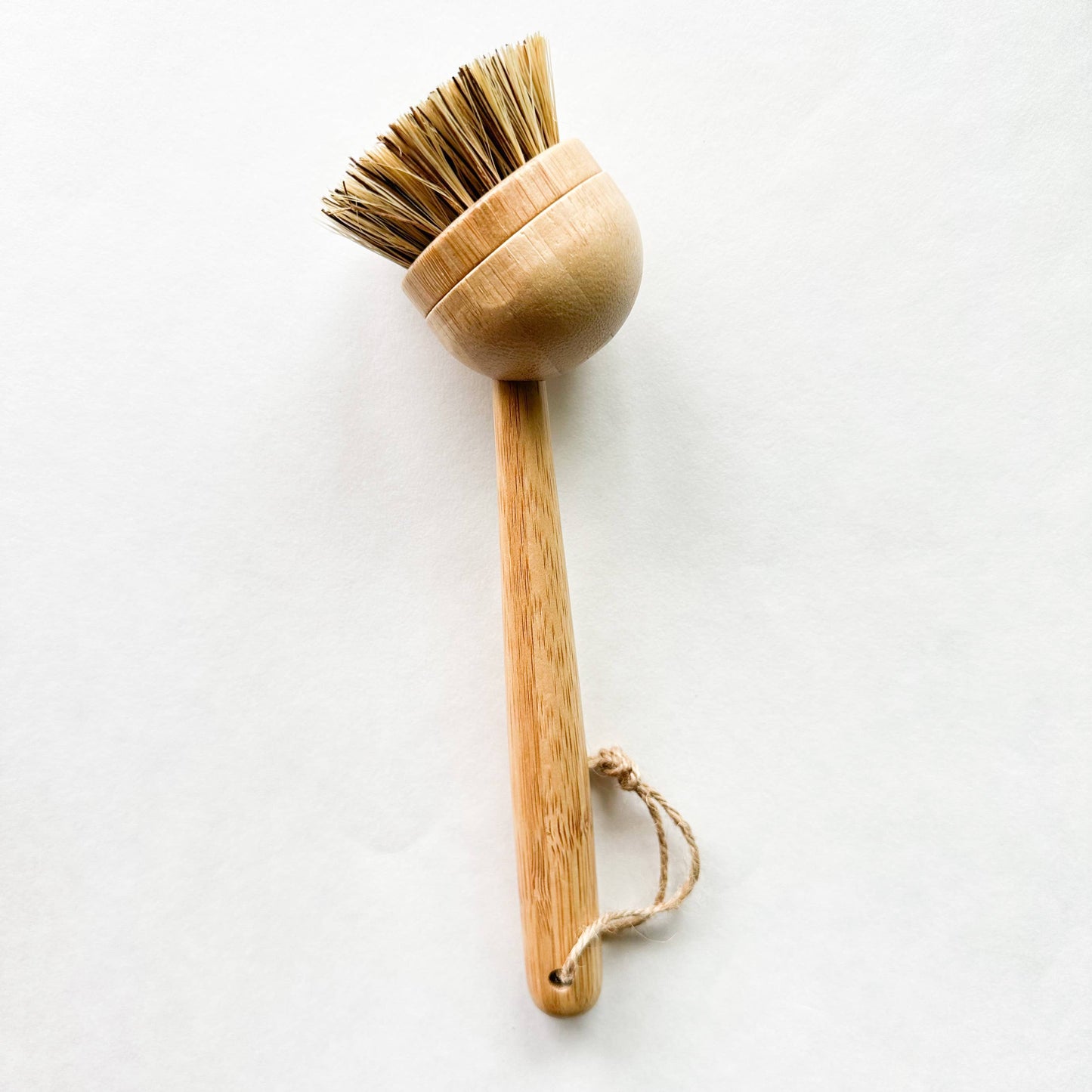 Natural Bamboo Sisal Dish Brush With Replaceable Head -