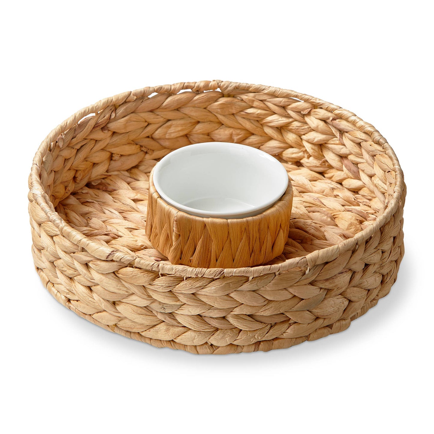Water Hyacinth Chip & Dip Natural Everyday, Summer -