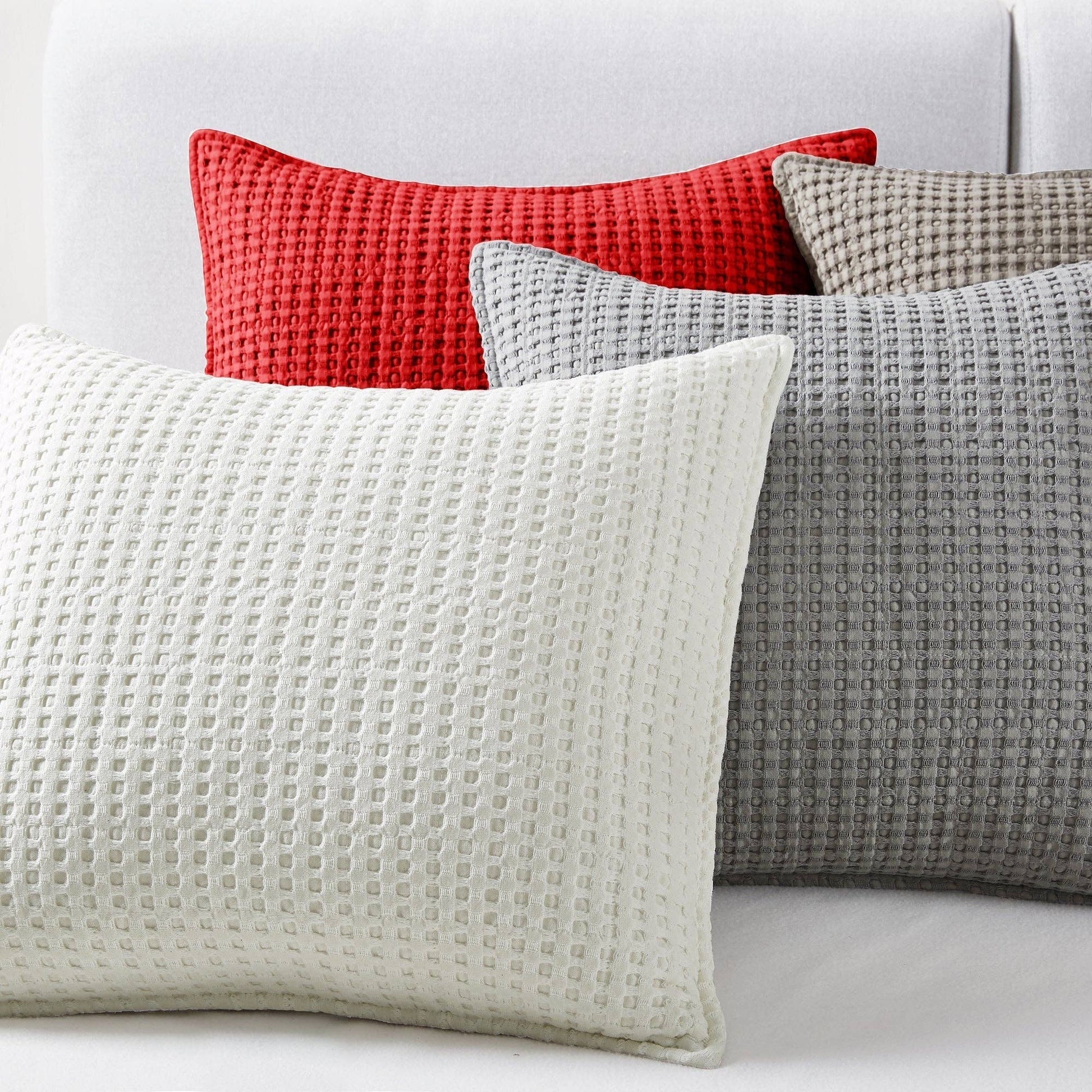 Mills Waffle Square Pillow - Uncategorized