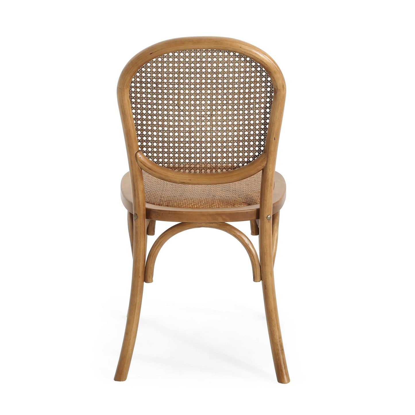 Light Brown Vintage Style Dining Chairs Set of 2 -