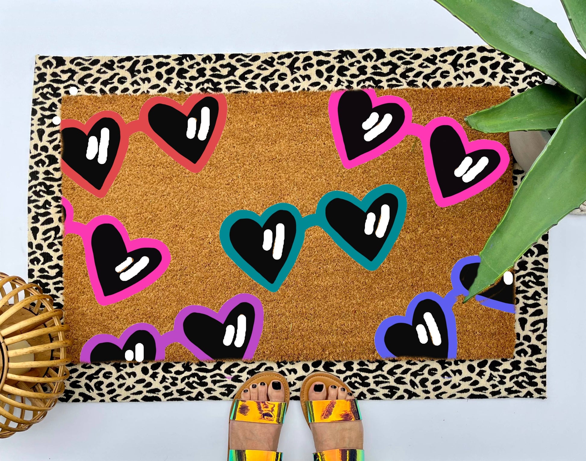 Outdoor Layering Rug, Animal Print, size 24x36 -