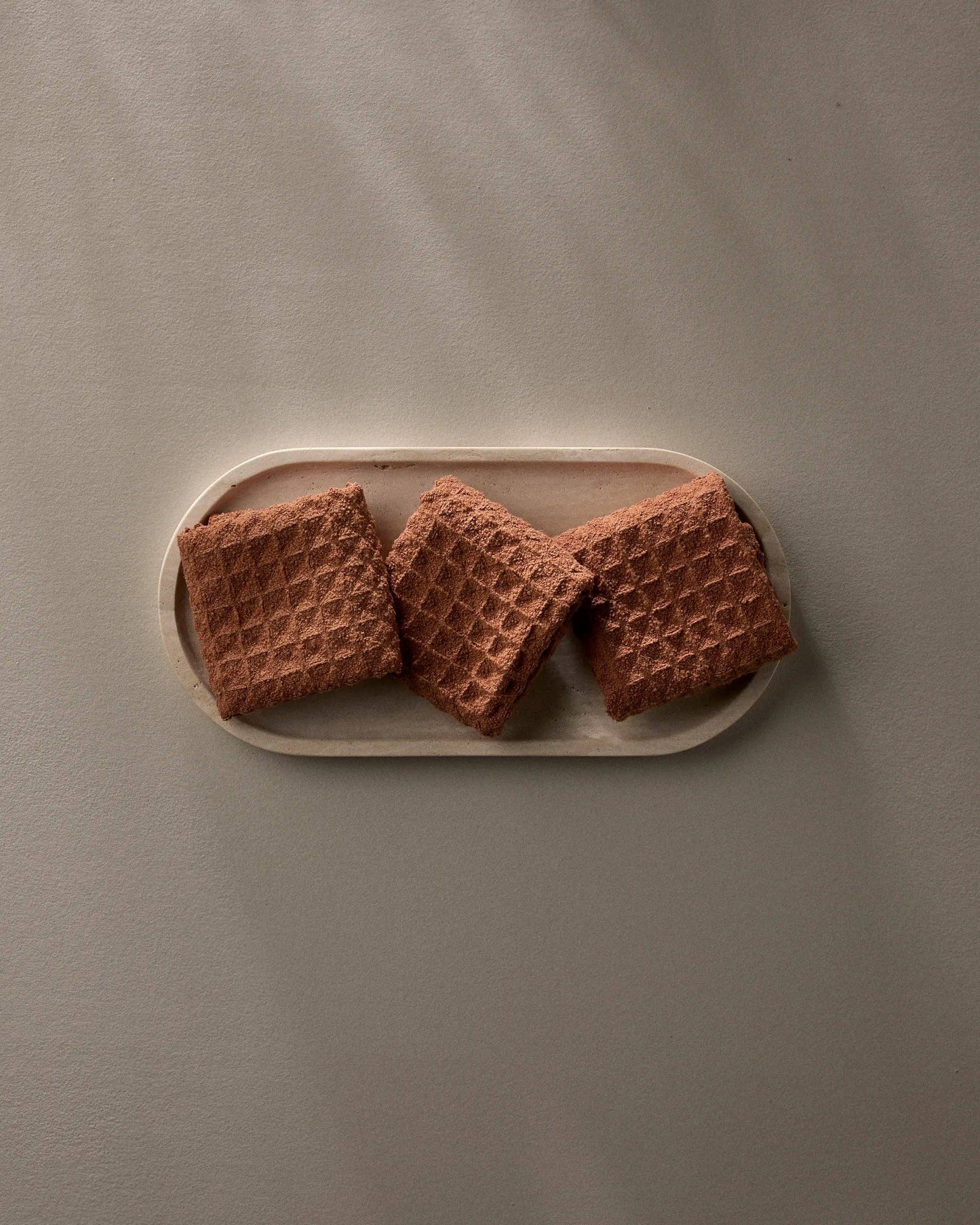 Clay Waffle Washcloth Set - Washcloths