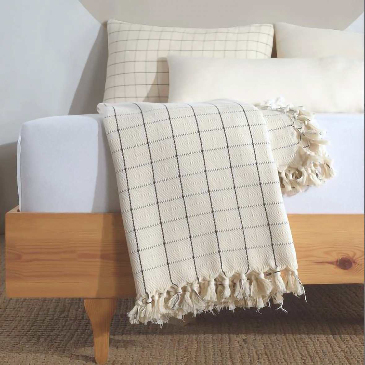 Minimalist 100% Cotton Throw Blankets & Bedspreads - Blankets
