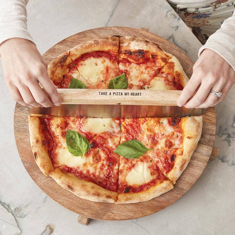Pizza Rocker Cutter Take A Pizza My Heart Slice Perfect Every Time