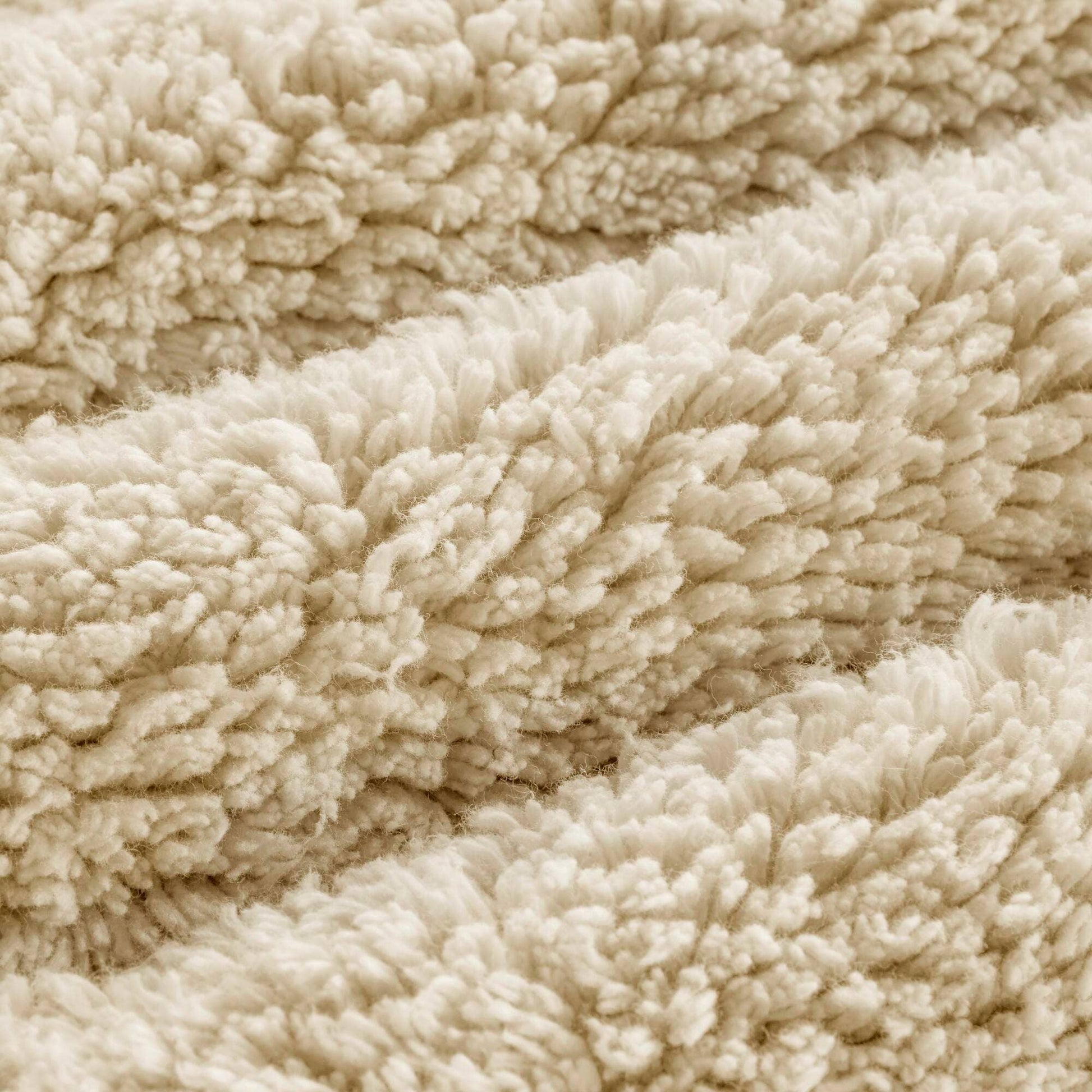 100% Cotton Tufted 3000 GSM Reversible Bath Rug, Natural -
