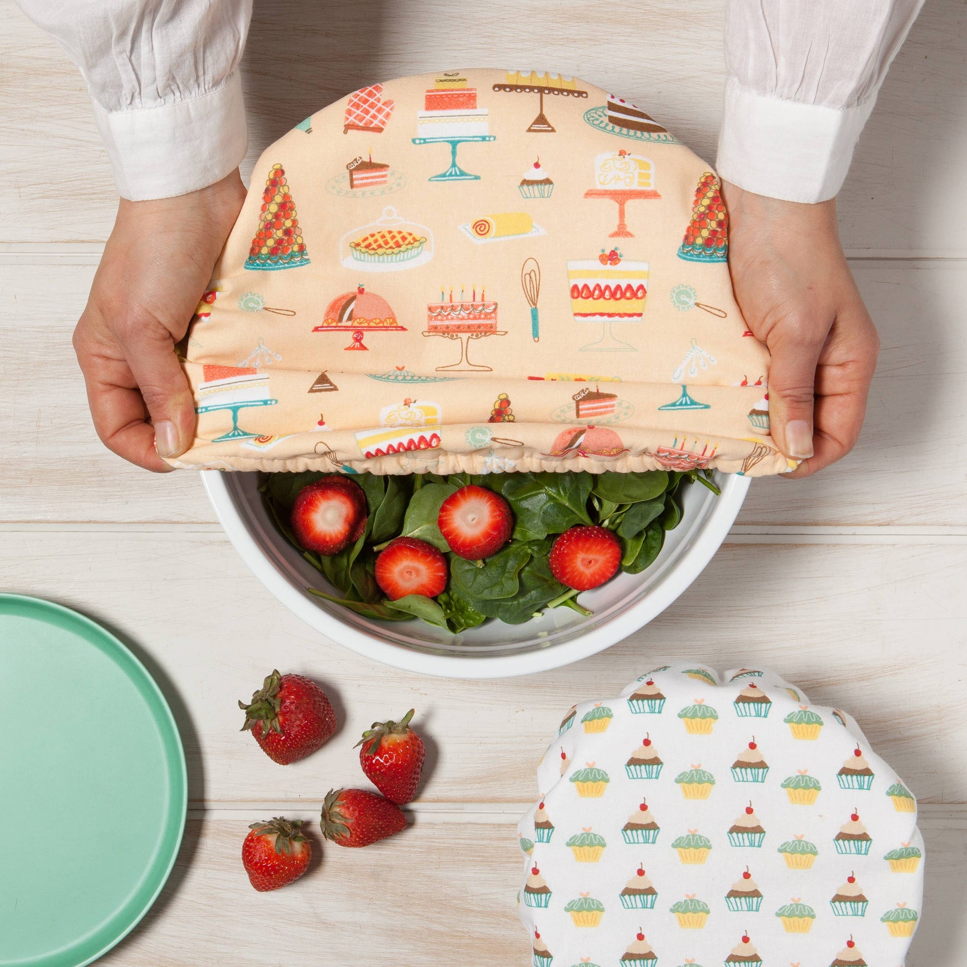 Cake Walk Bowl Covers Set of 2 -