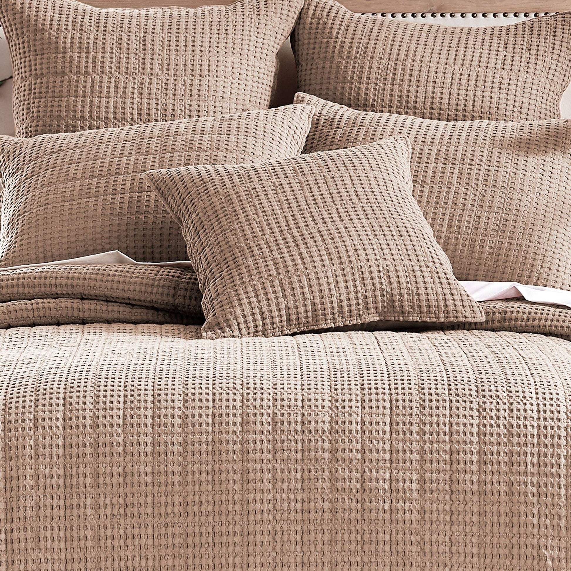 Mills Waffle Square Pillow - Uncategorized