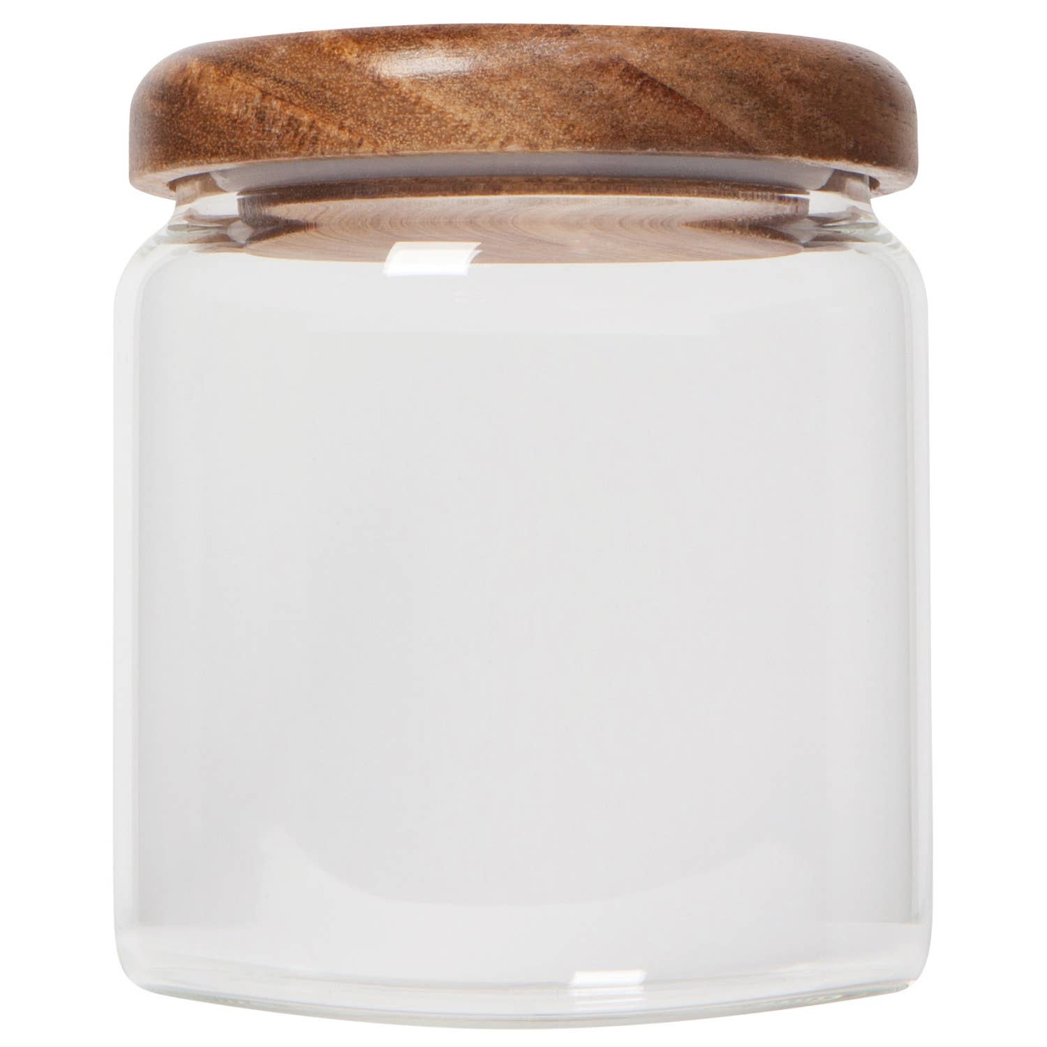 Glass Jar with Acacia wood lid - 20 oz - Food Storage Containers