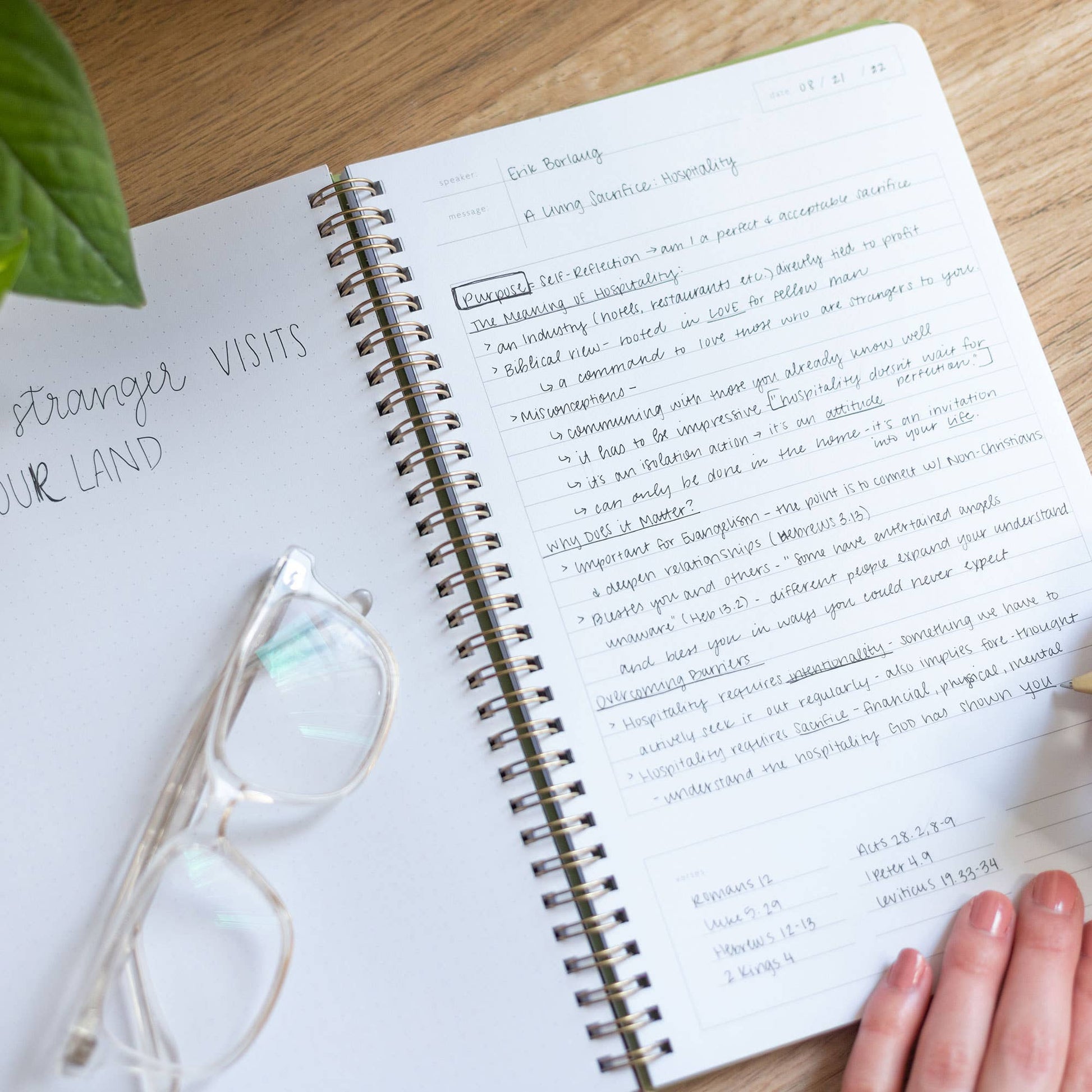 Navy Church Notes Bible Study Notebook -