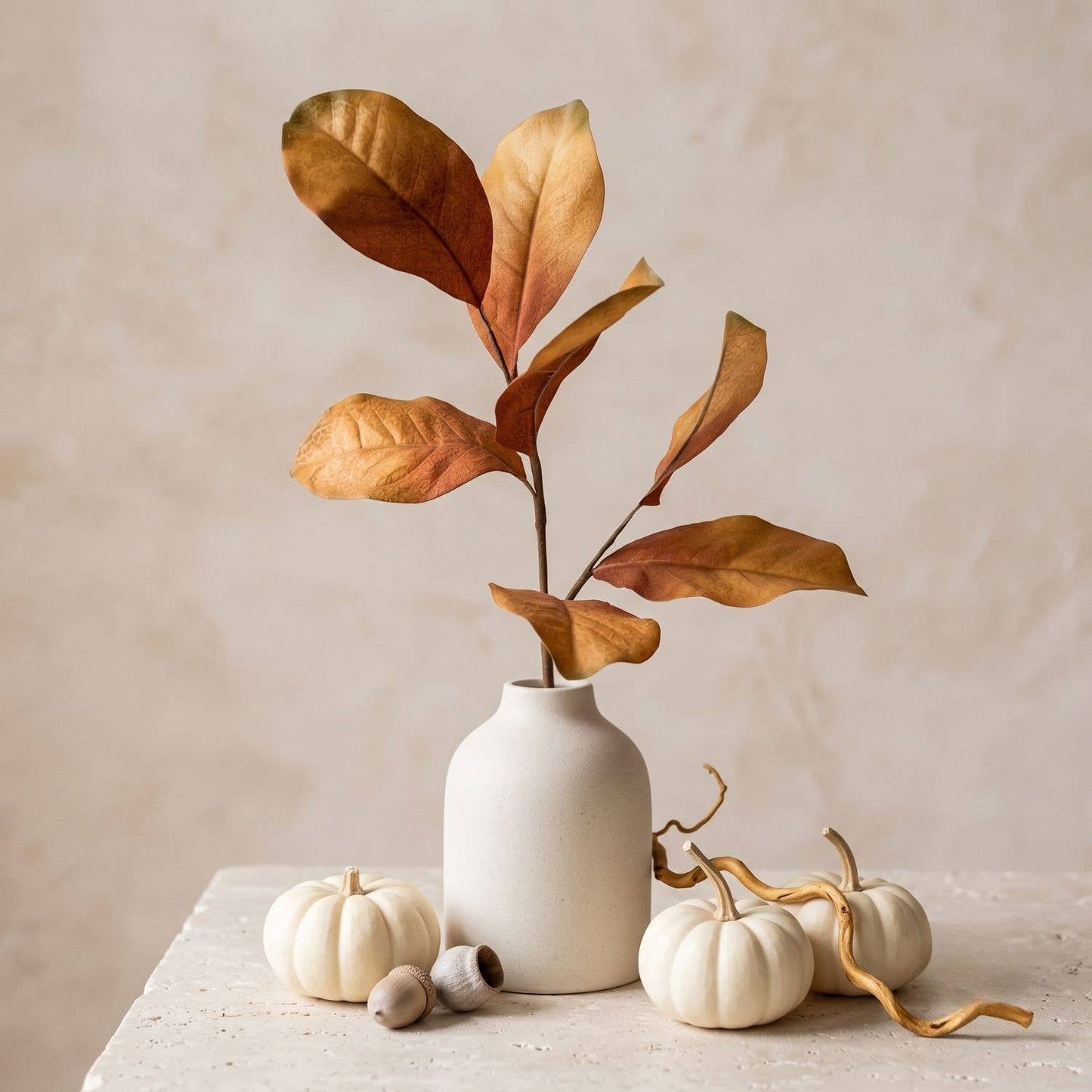 Fall Magnolia Leaf Pick - 15.5" Golden Brown -