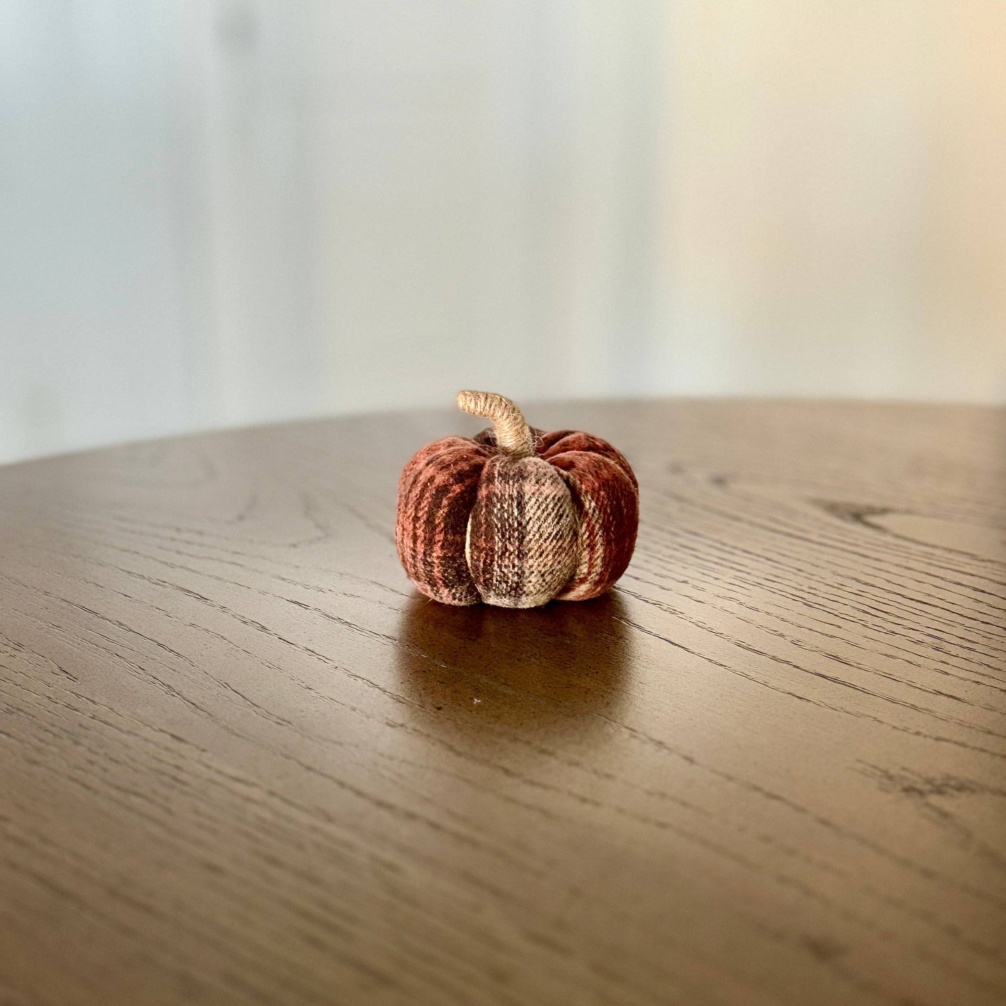 CF-3277 - Small Dusty Plaid Pumpkin -