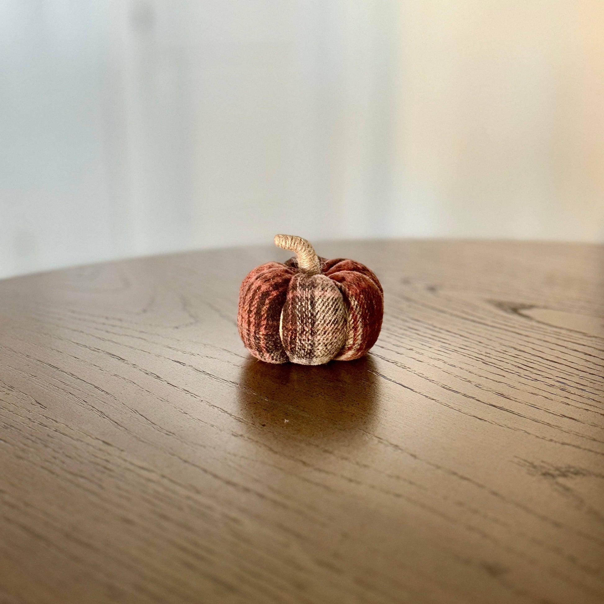 CF-3277 - Small Dusty Plaid Pumpkin -