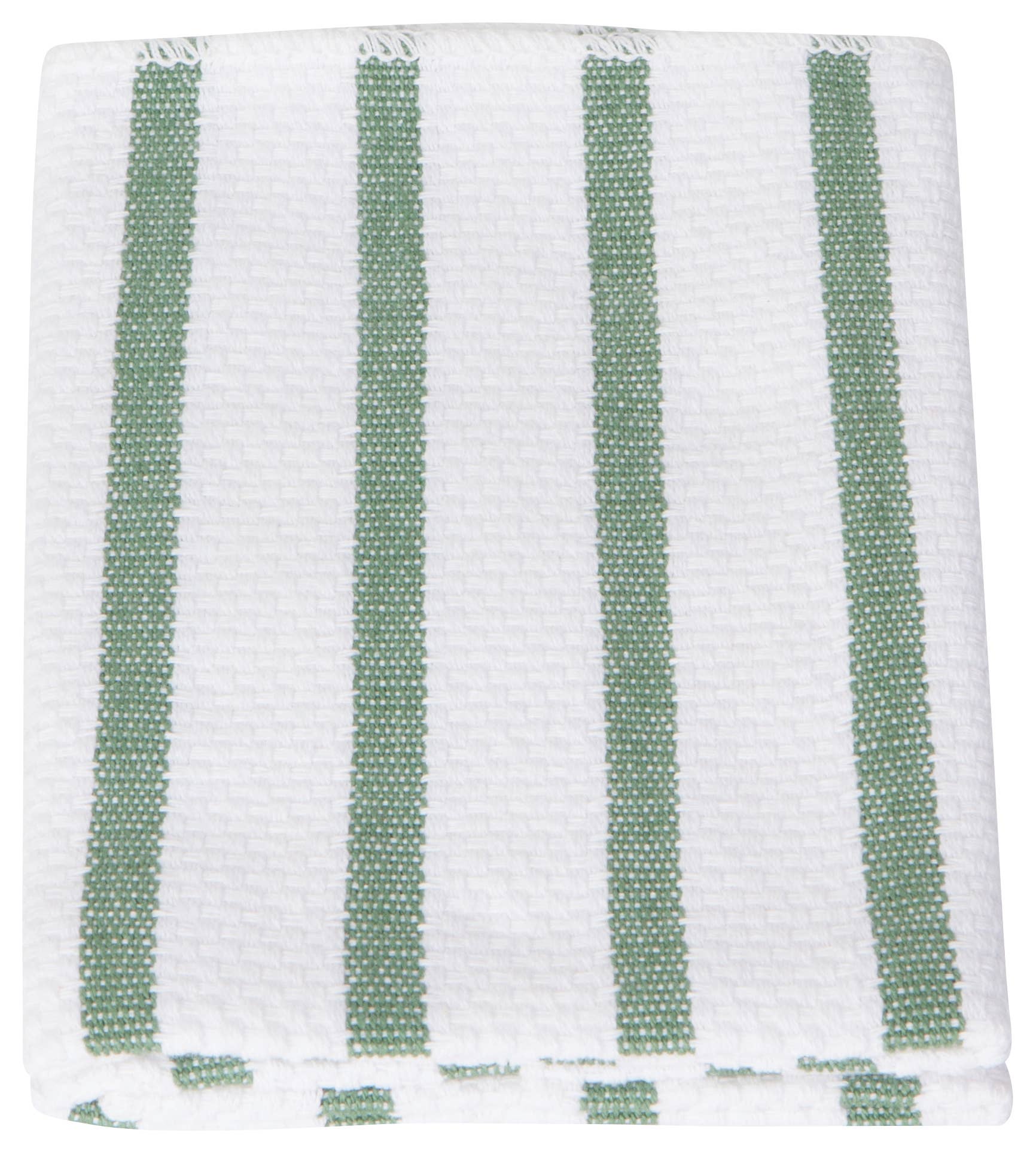 Basketweave Elm Green Dishcloths Set of 2 -