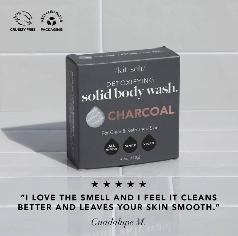 Charcoal Detoxifying Solid Body Wash -
