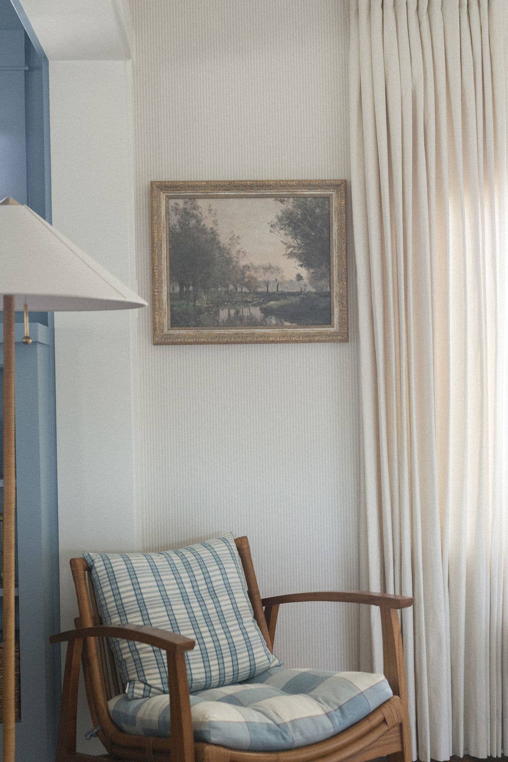 The Creek Framed Antique Art -
