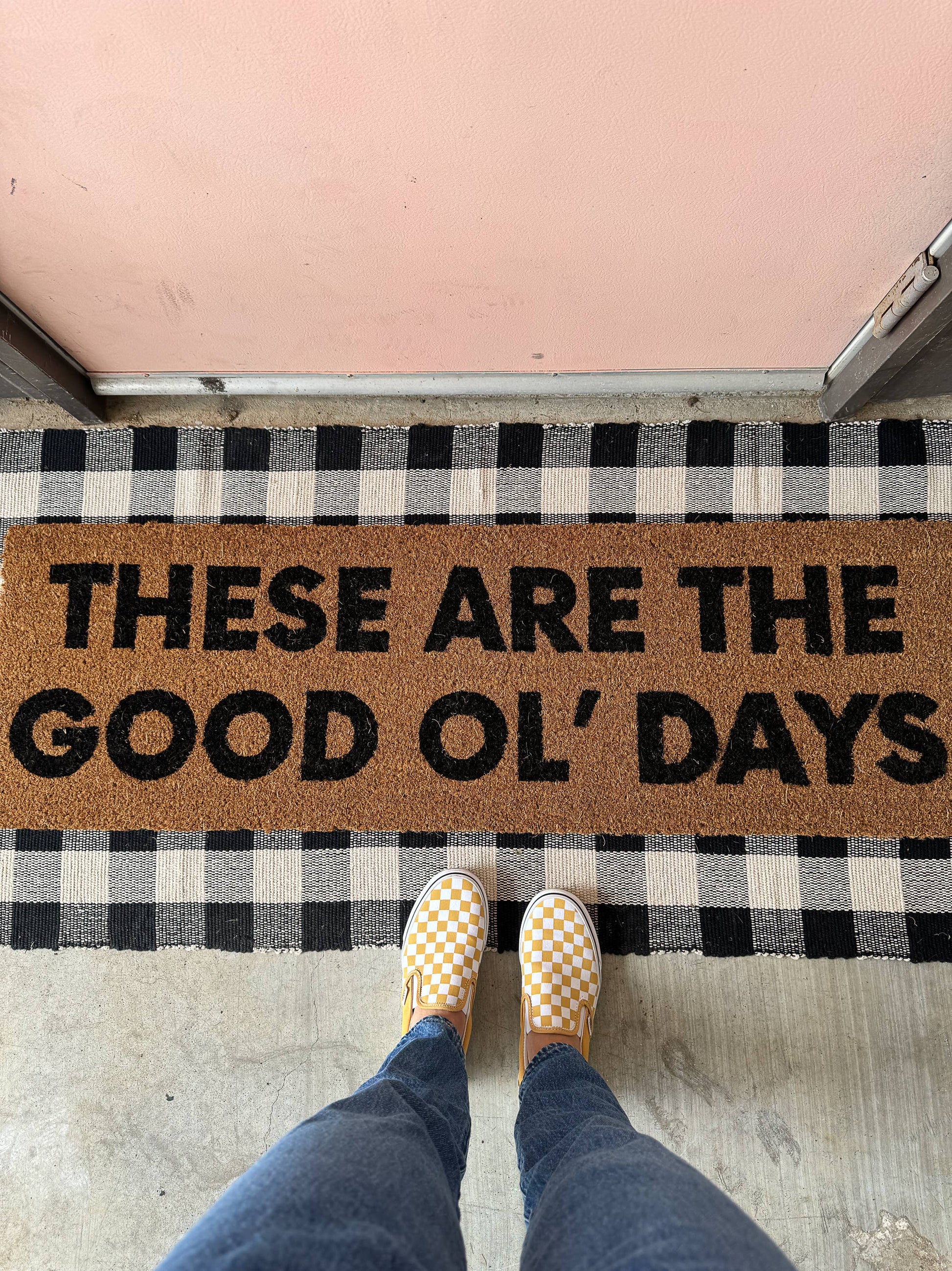 XL Doormat | These are the good ol' days (New Length) -