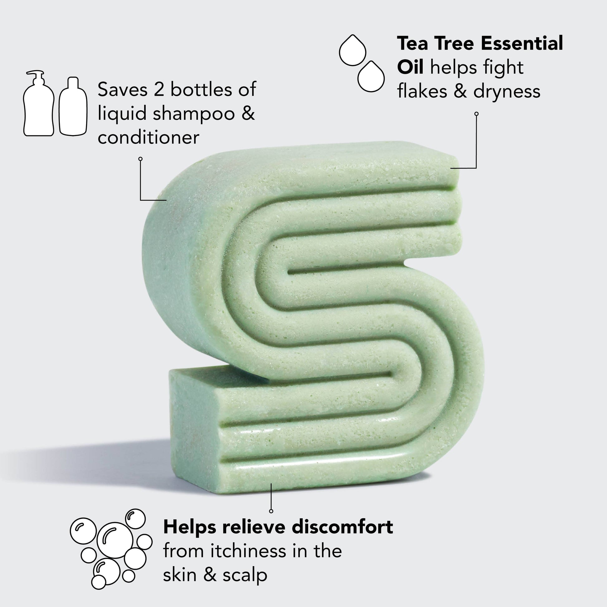 Tea Tree & Mint Clarifying Shampoo Bar -