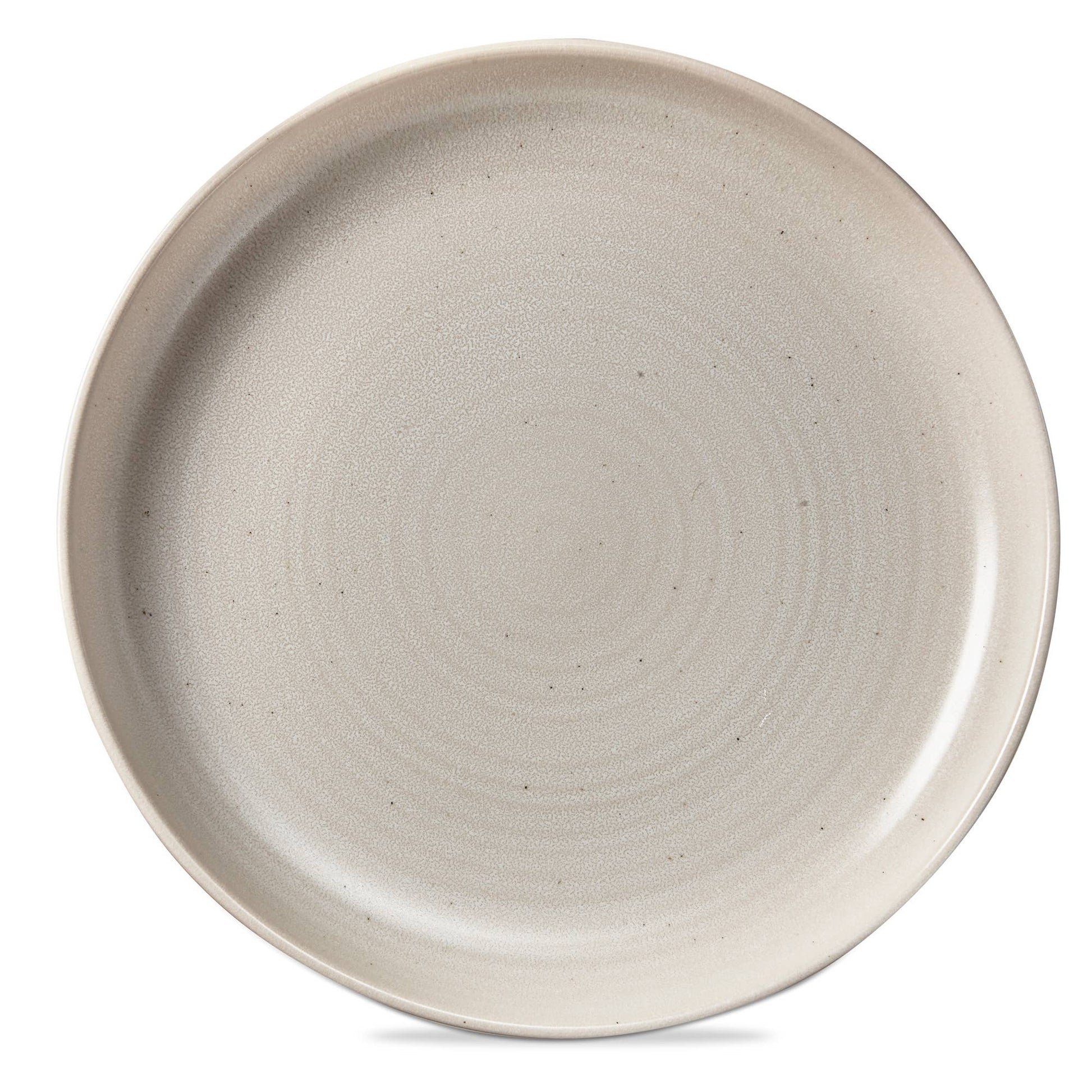 Loft Reactive Glaze Dinner Plate Mt Whit White Stoneware - Plates