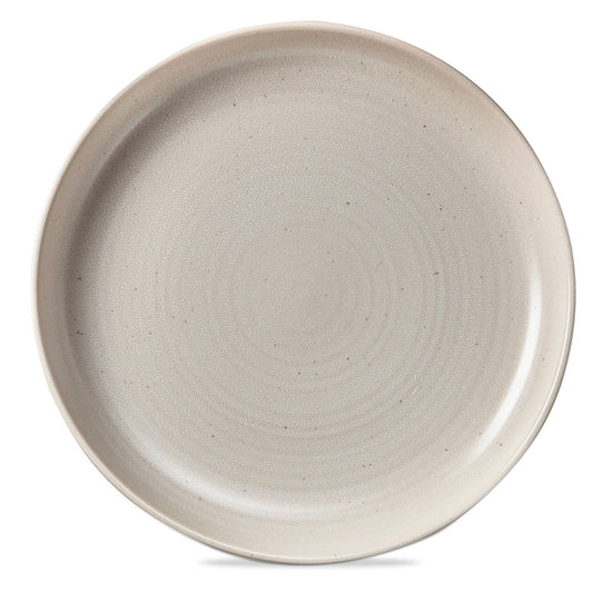 Loft Reactive Glaze Dinner Plate Mt Whit White Stoneware - Plates
