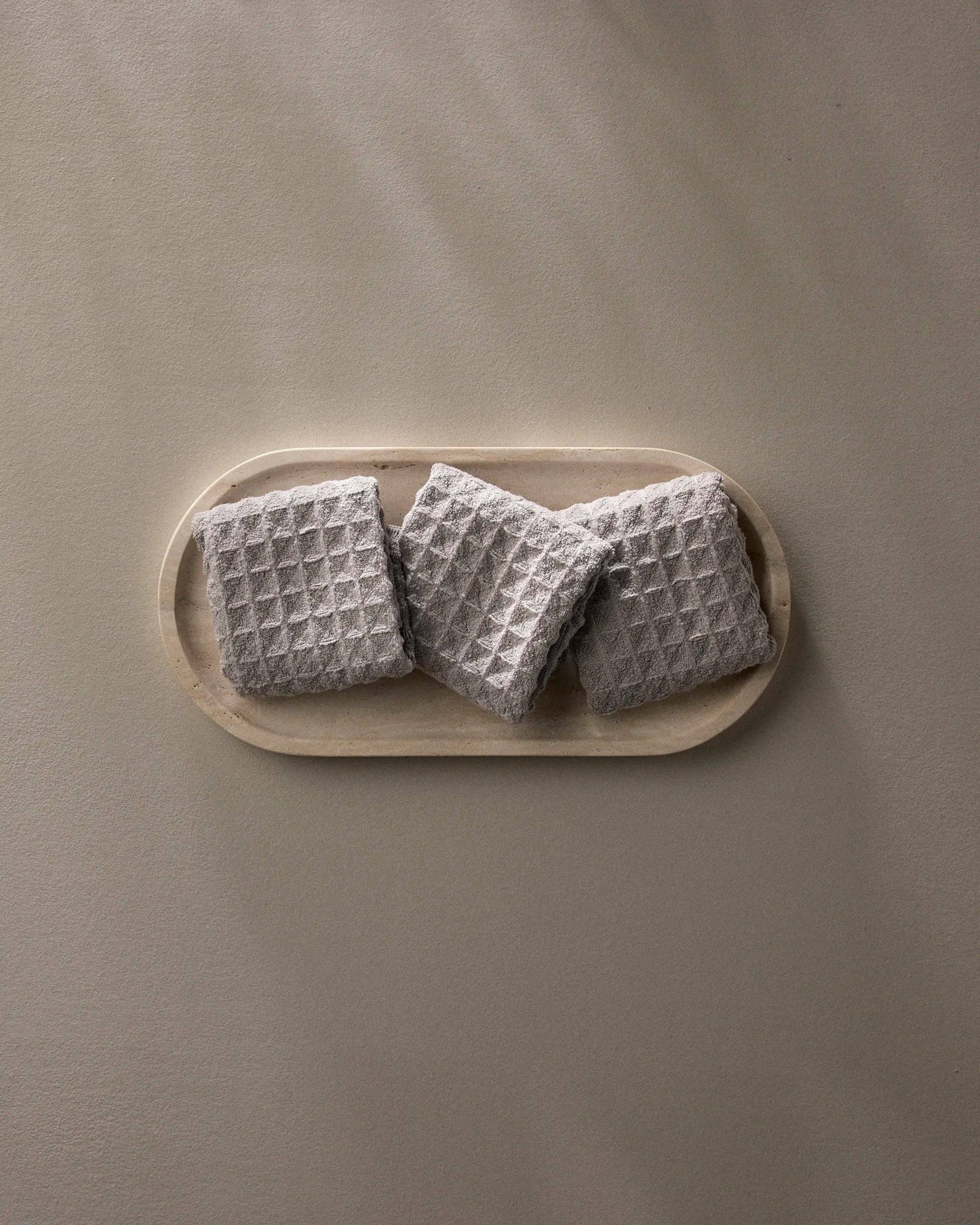 Stone Waffle Washcloth Set - Washcloths
