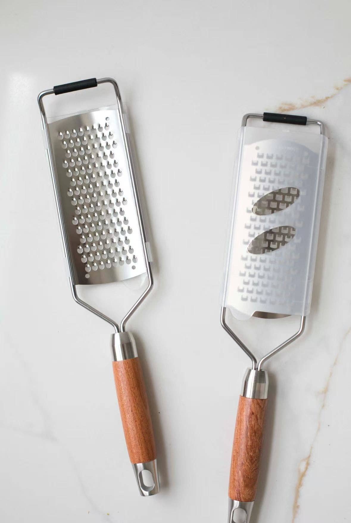 Cheese Grater with Walnut Wood Handle -